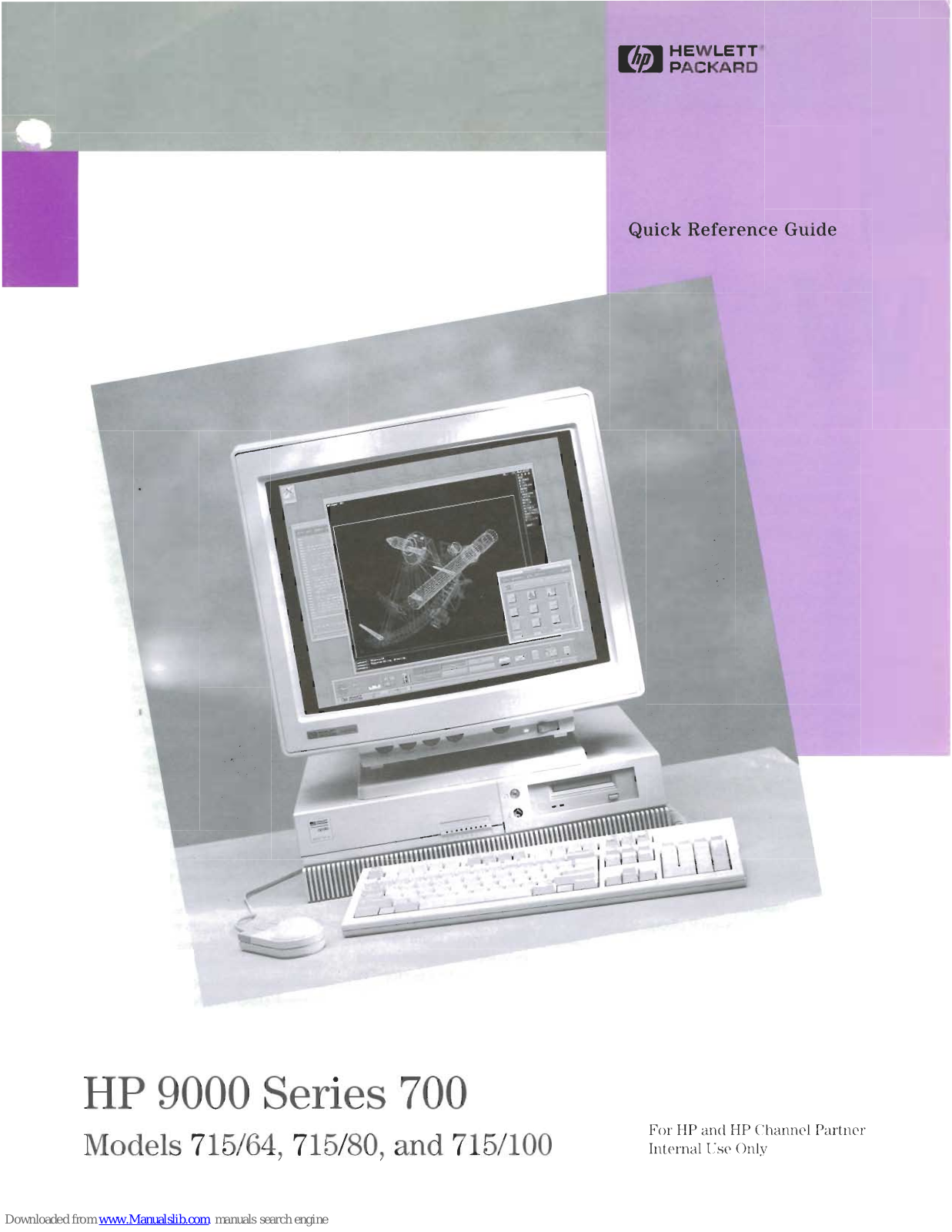 HP 9000 715/64, 9000 715/80, 9000 715/100 Quick Reference Manual