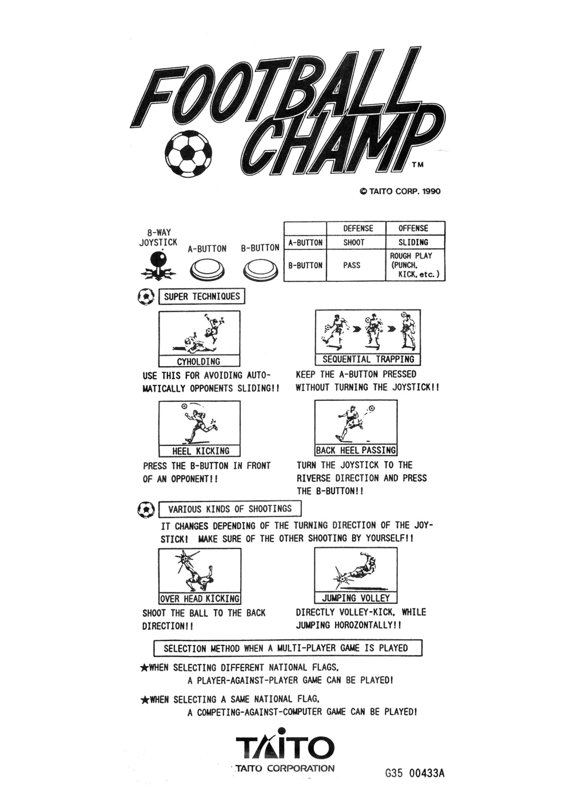 ATARI Football Champ User Guide