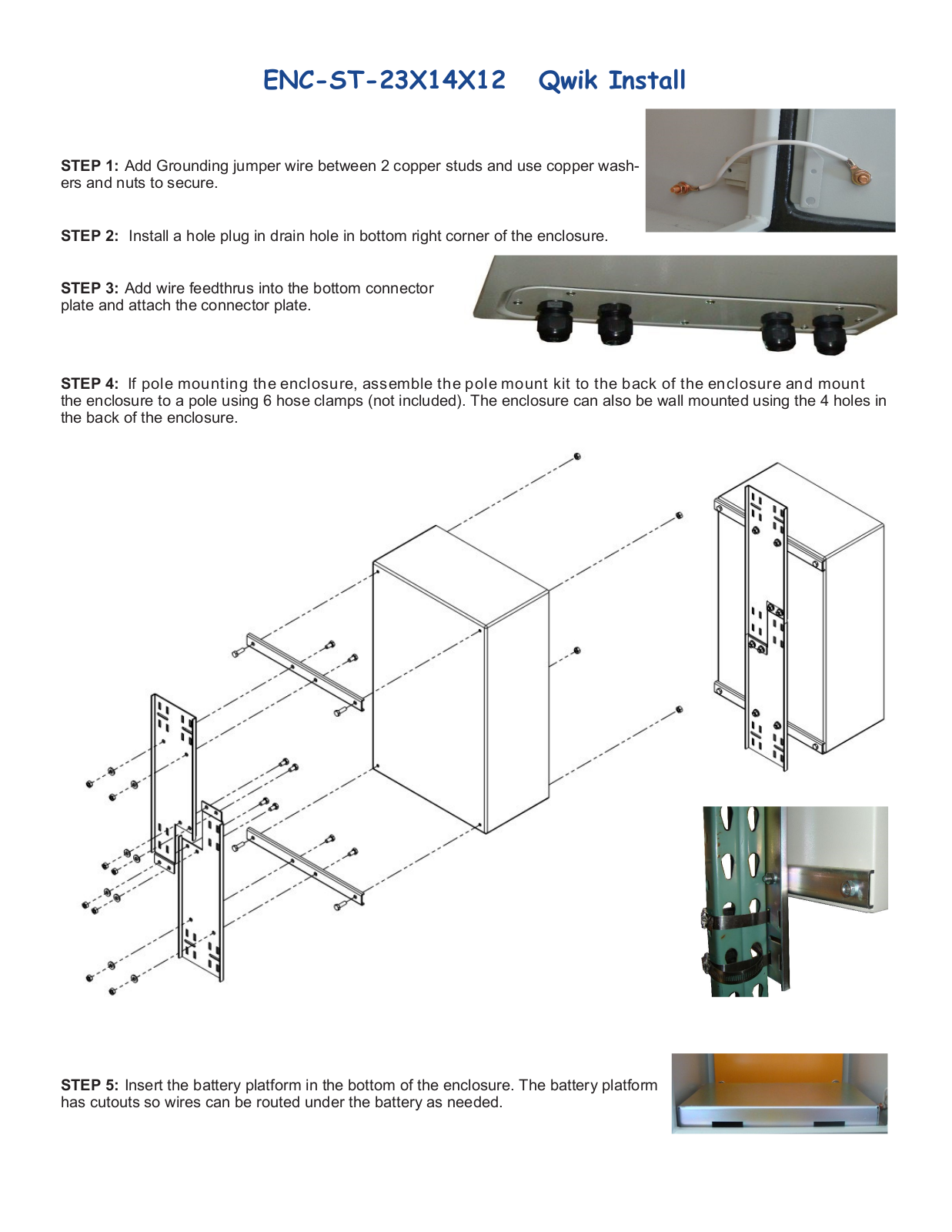 Tycon Power ENC-ST-23X14X12 User Manual