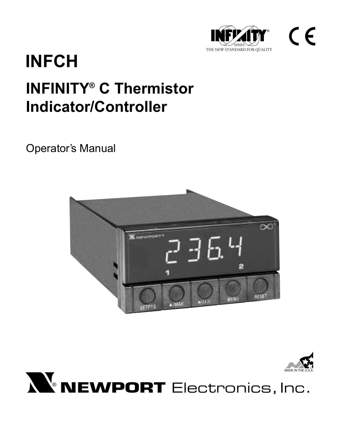 Newport INFINITY C, INFINITY INFCH Owner's Manual