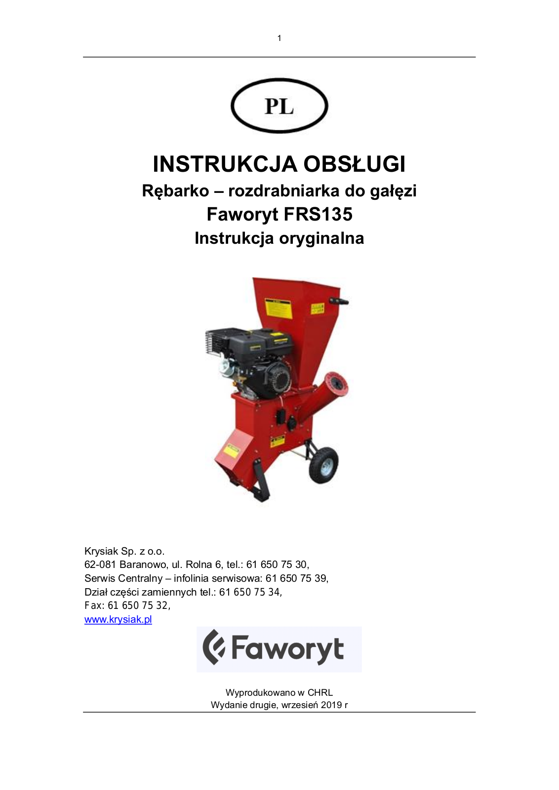 FAWORYT FRS135 User guide - ManualMachine.com