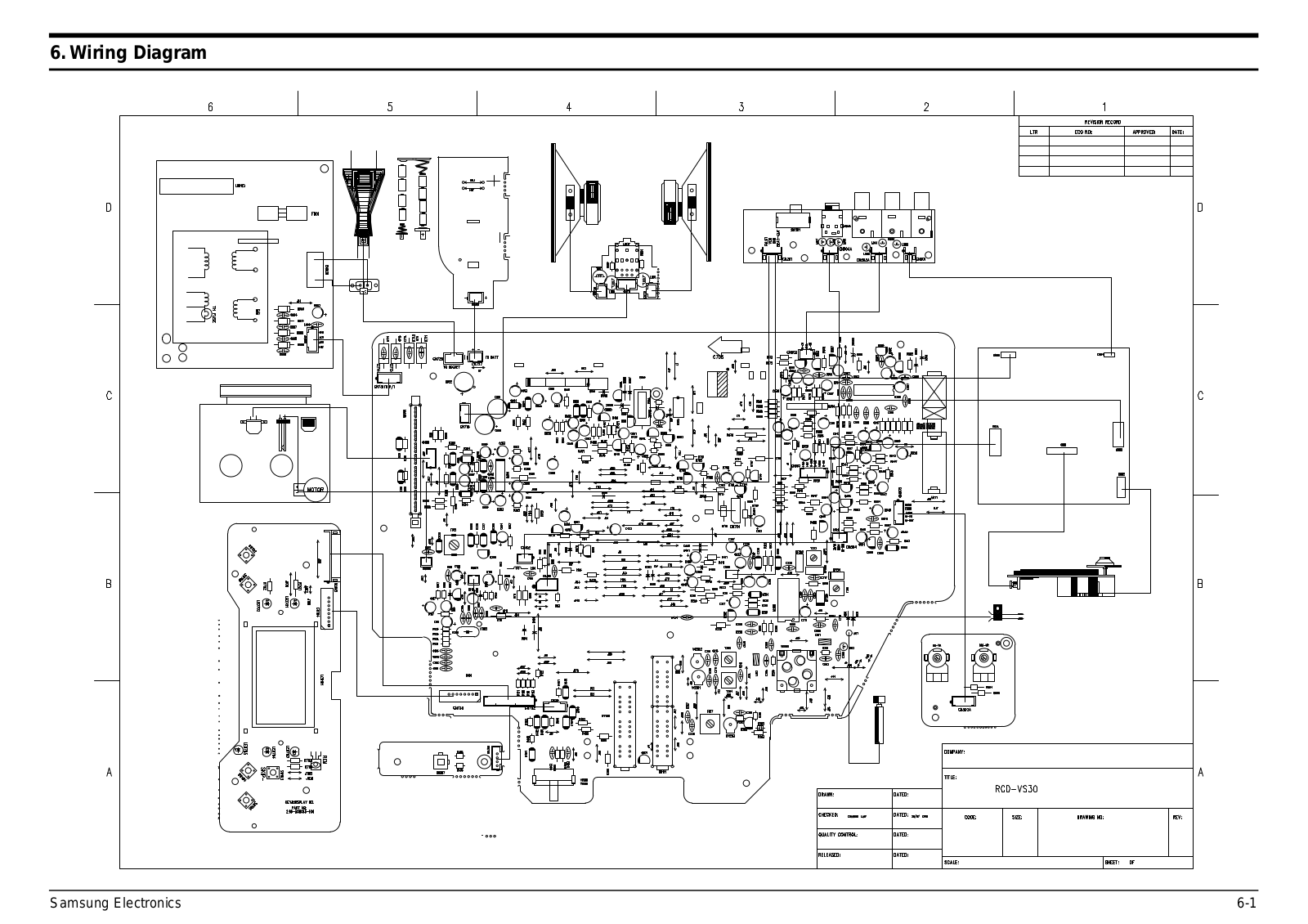 SAMSUNG RCD-VS30 Wiring Diagram