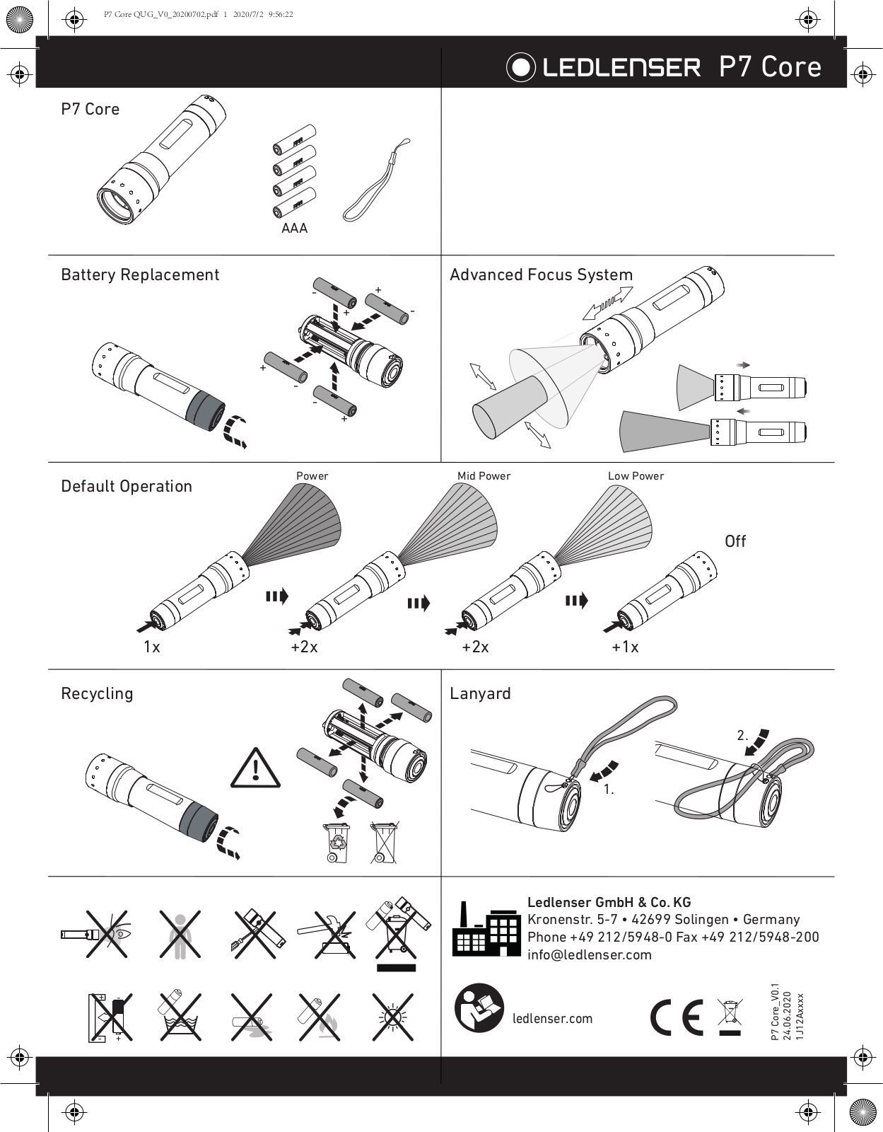 LEDLENSER P7 Core User Manual - ManualMachine.com