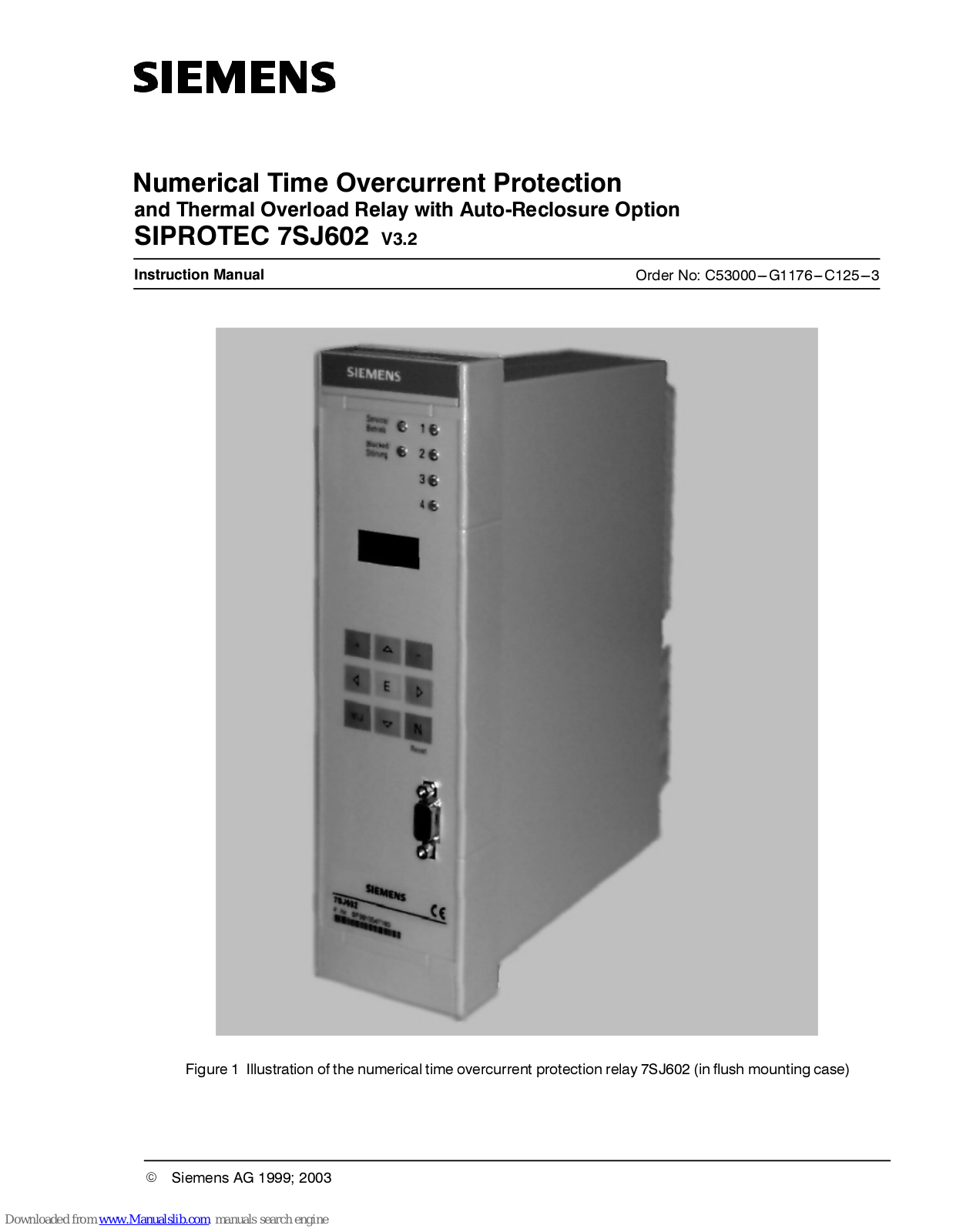 Siemens siprotec 7sj602 Instruction Manual