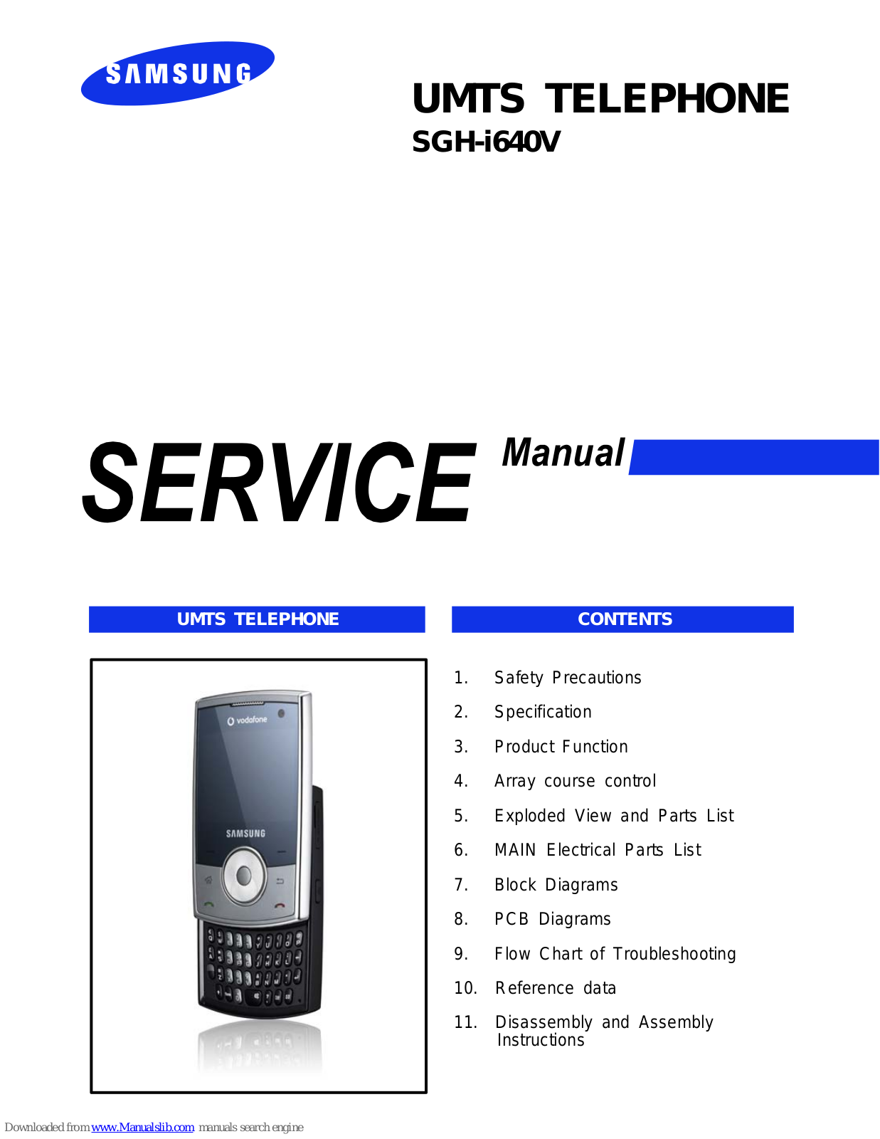 Samsung i640, SGH-i640V Service Manual