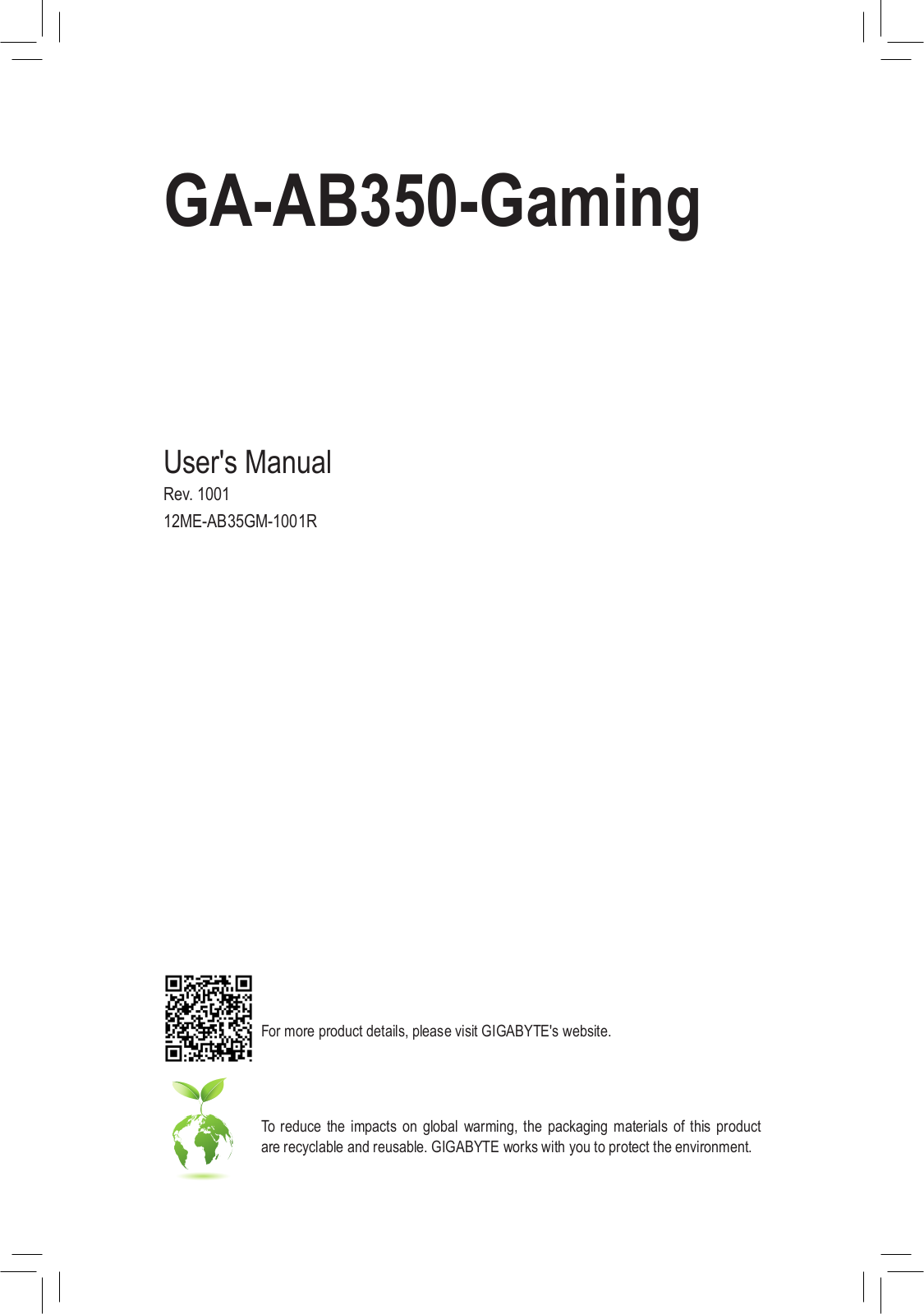 GIGABYTE GA-AB350 User Manual