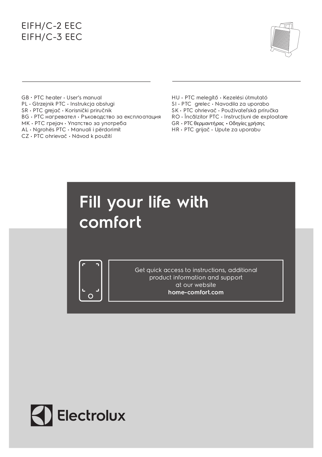 ELECTROLUX EIFH-C-3 EEC, EIFH/C-2 EEC User guide - ManualMachine.com