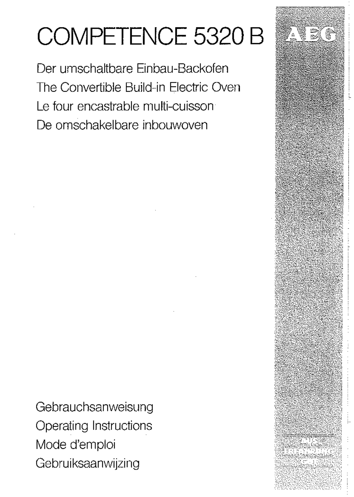 AEG-Electrolux EOB53003X User Manual