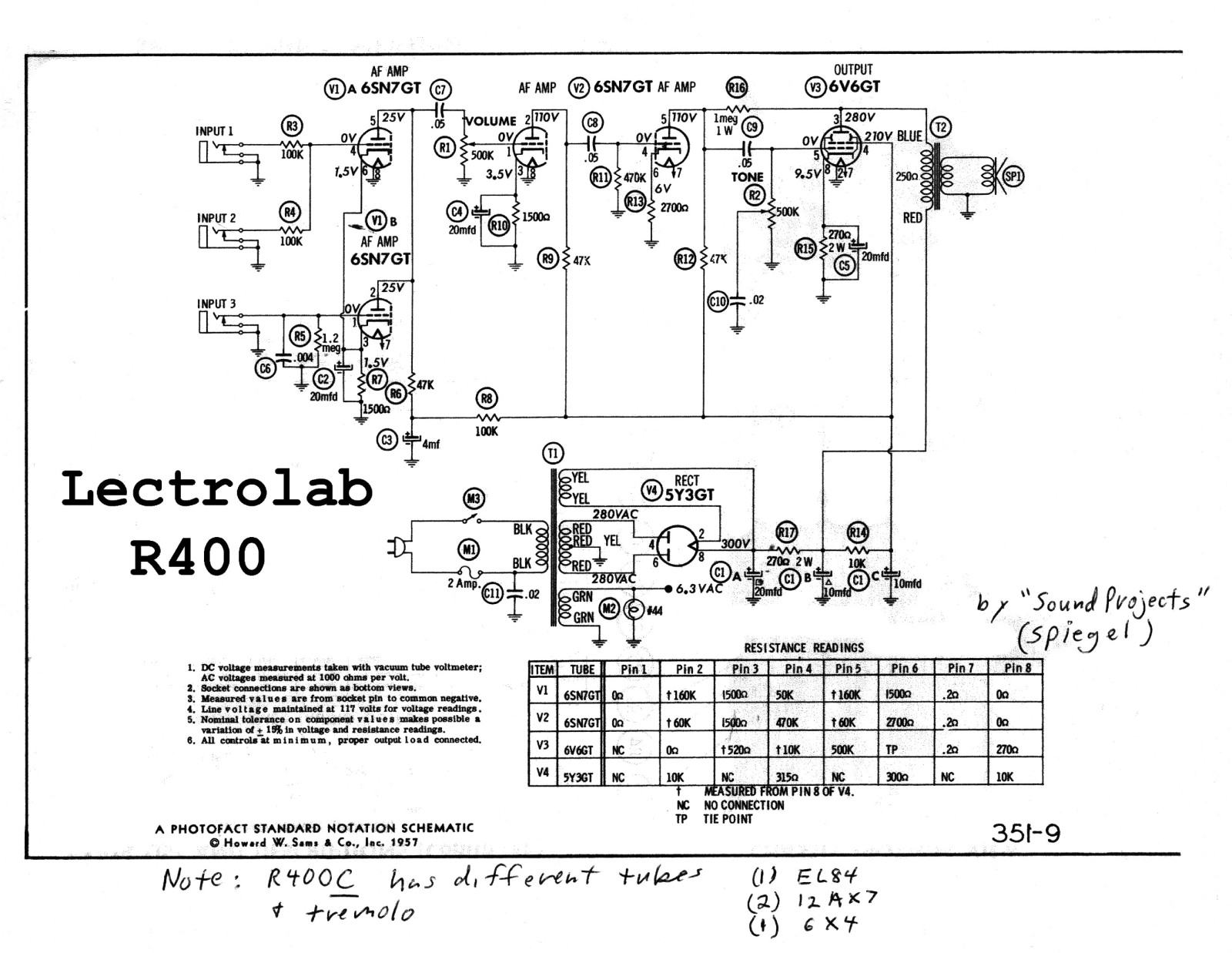 Lectrolab r400 schematic - ManualMachine.com