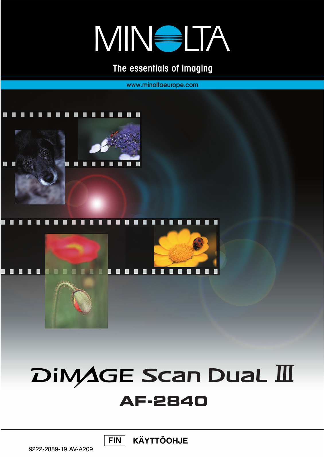 Minolta DIMAGE SCAN DUAL III, AF-2840 User Manual