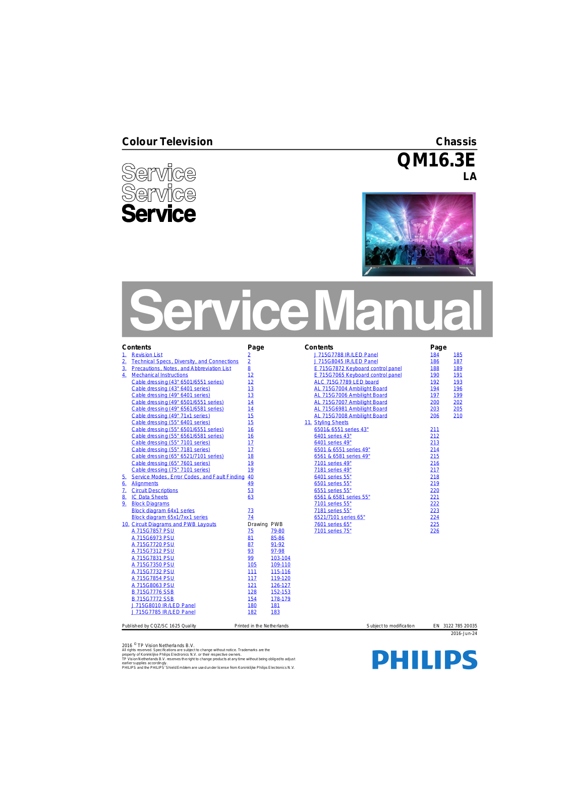 Philips 55PUS6401 Schematic