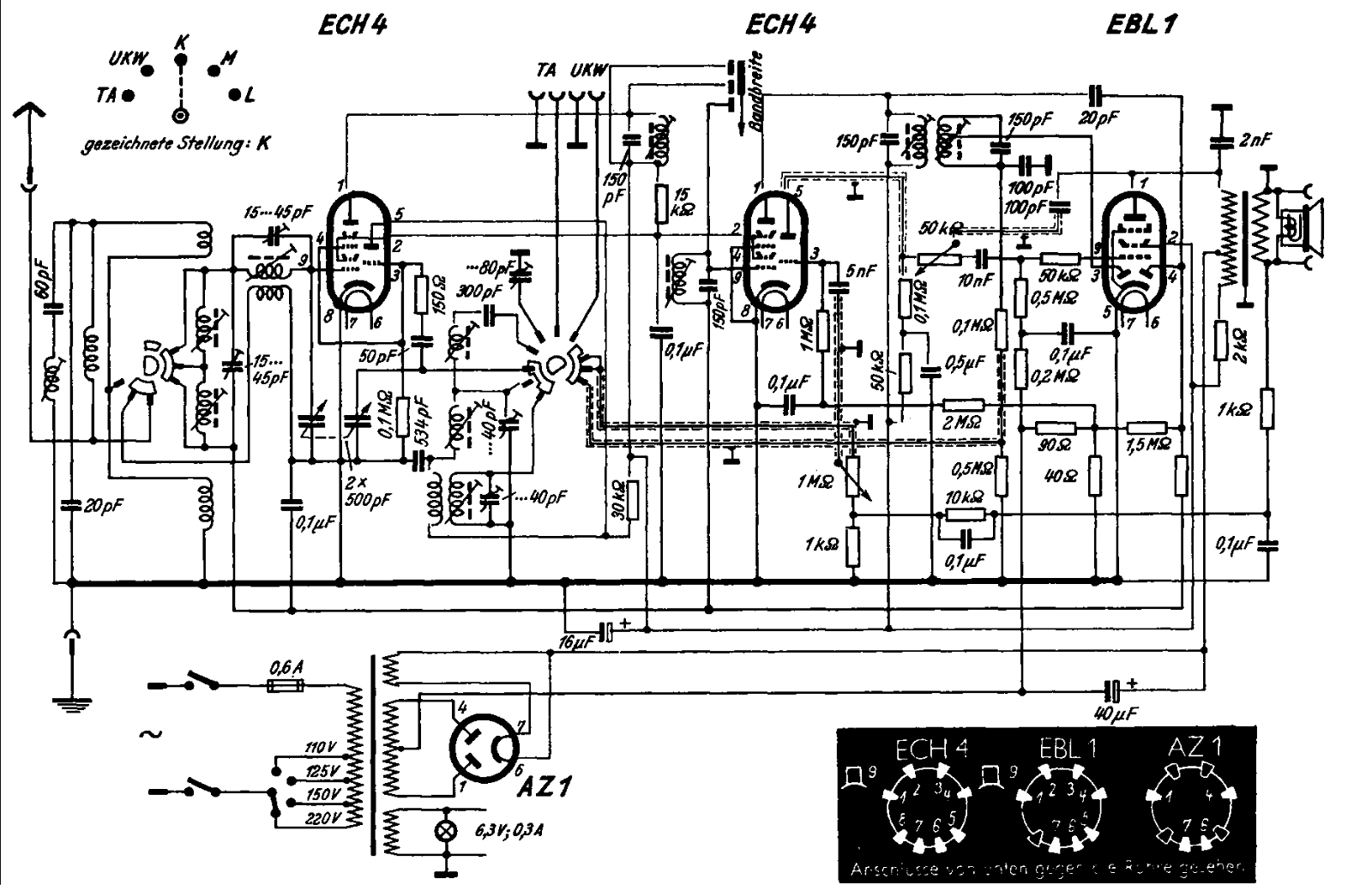 Grundig WELTKLANG-398-W Schematic