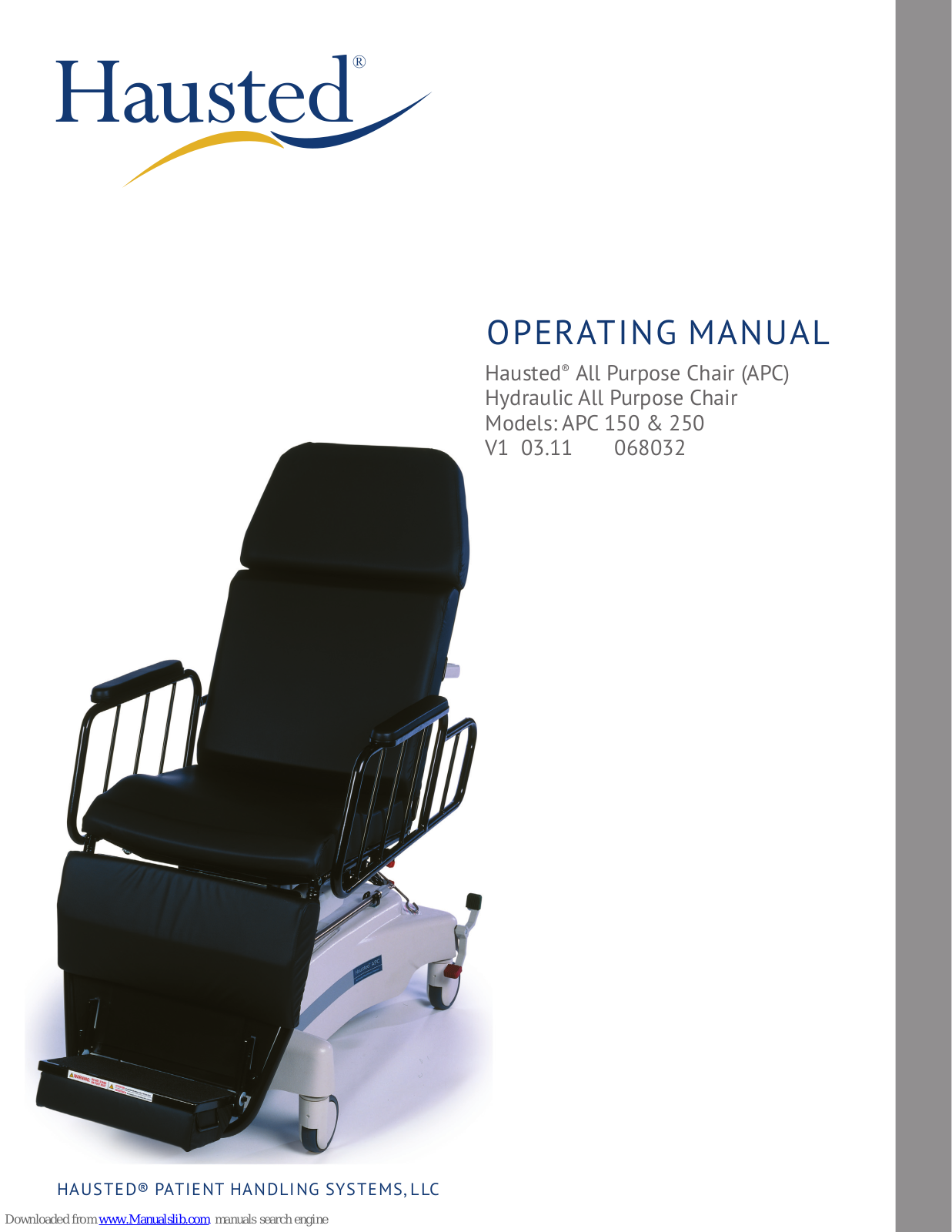 Hausted APC 150, APC 250 Operating Manual - ManualMachine.com