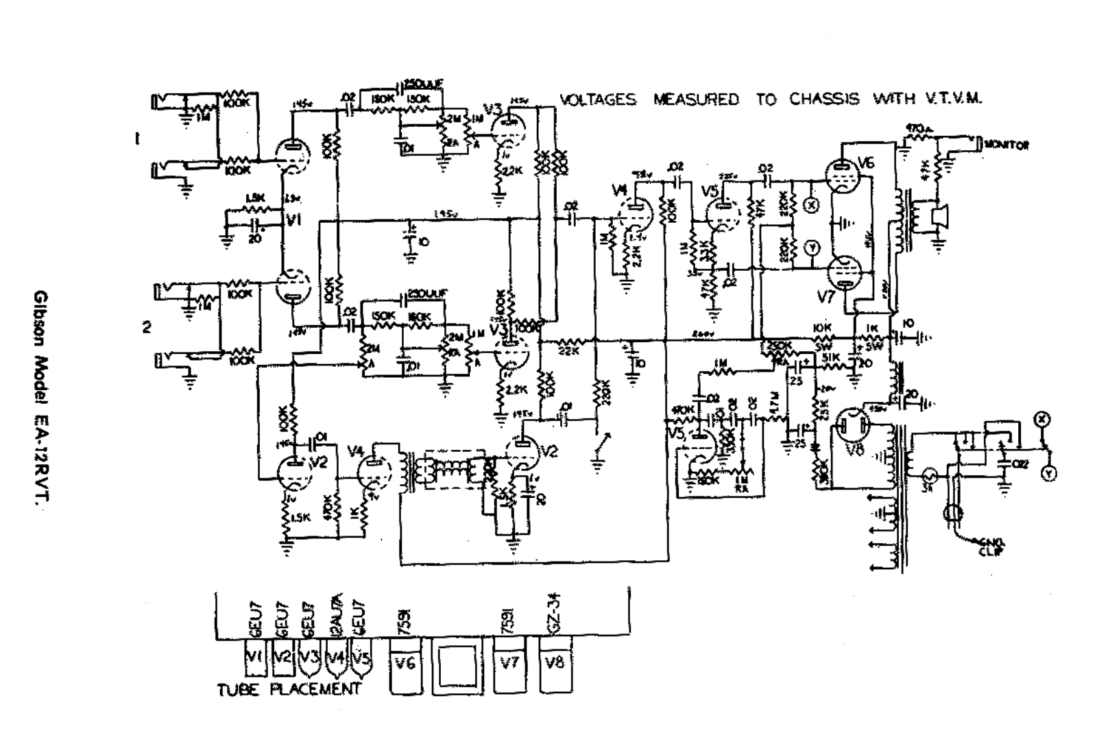 Gibson ea12rvt schematic