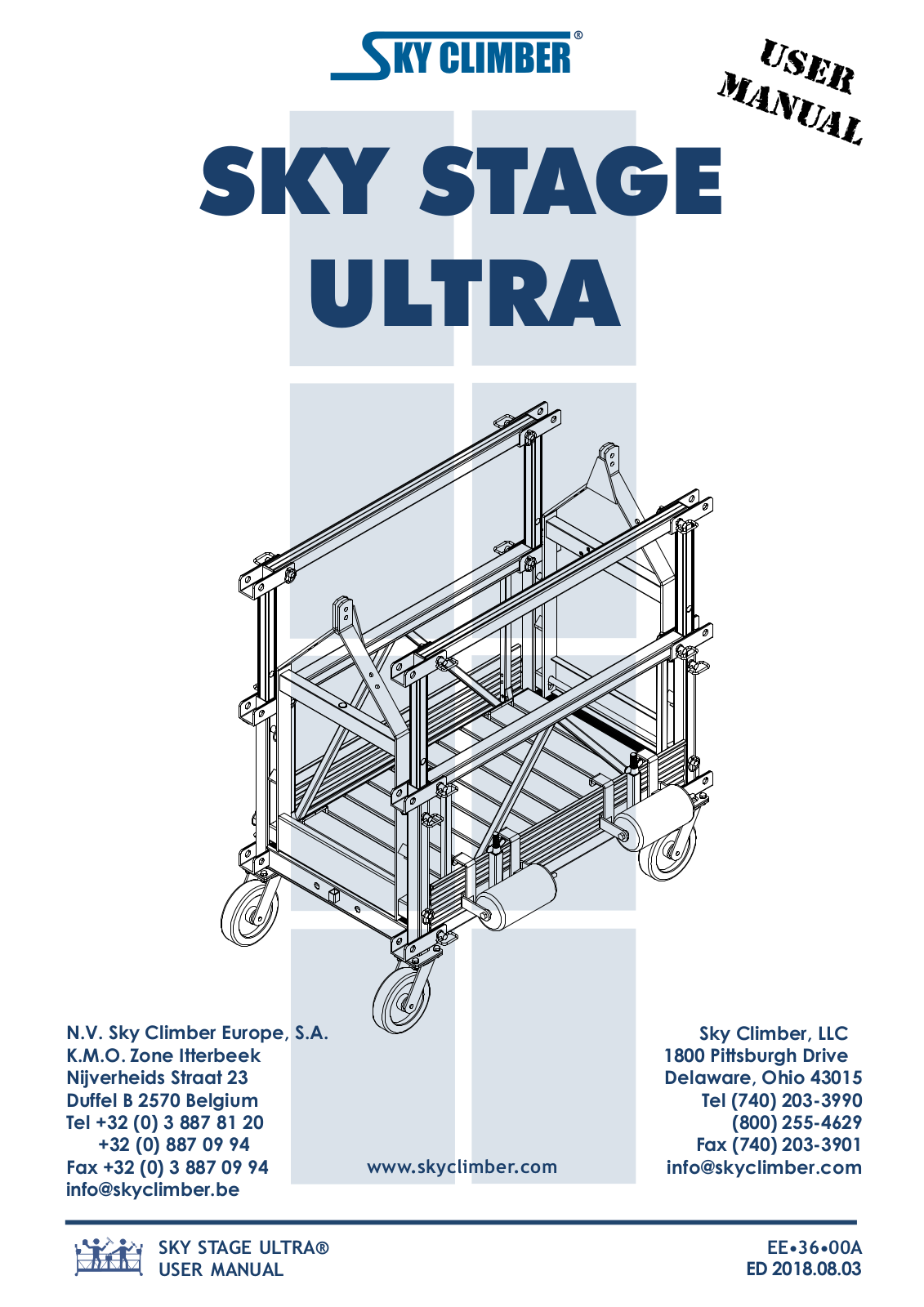 Sky Climber SKY STAGE ULTRA User Manual