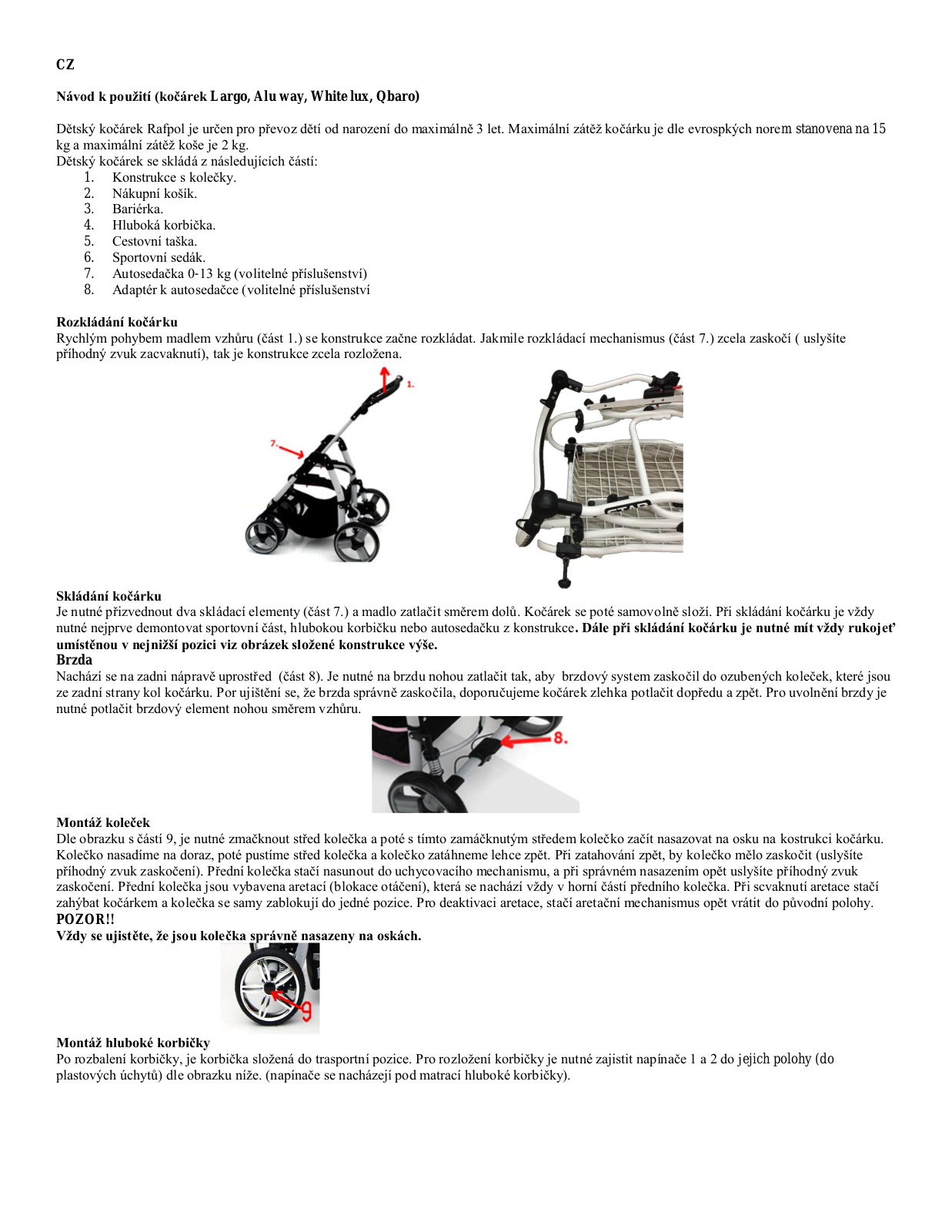 Sun Baby 2v1 alu way mint, 2v1 alu way, 2v1 alu way latte User Manual