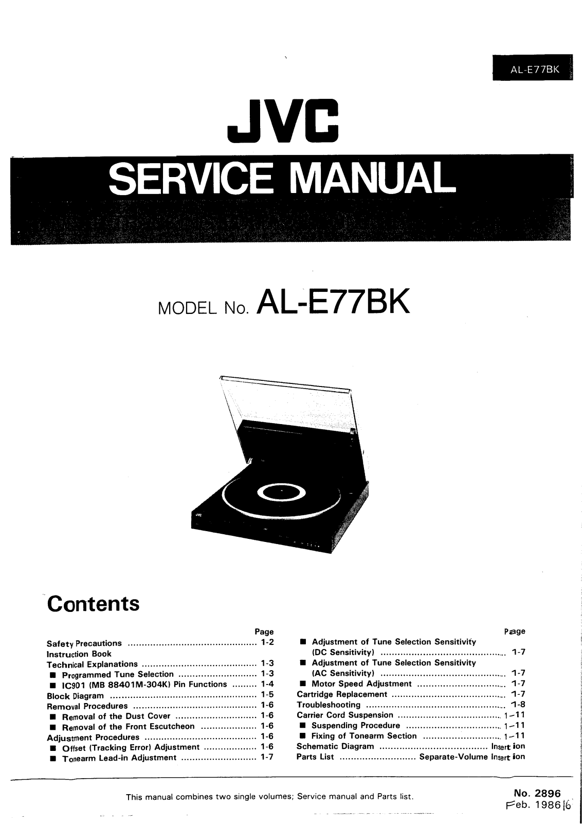 JVC ALE-77-BK Service manual