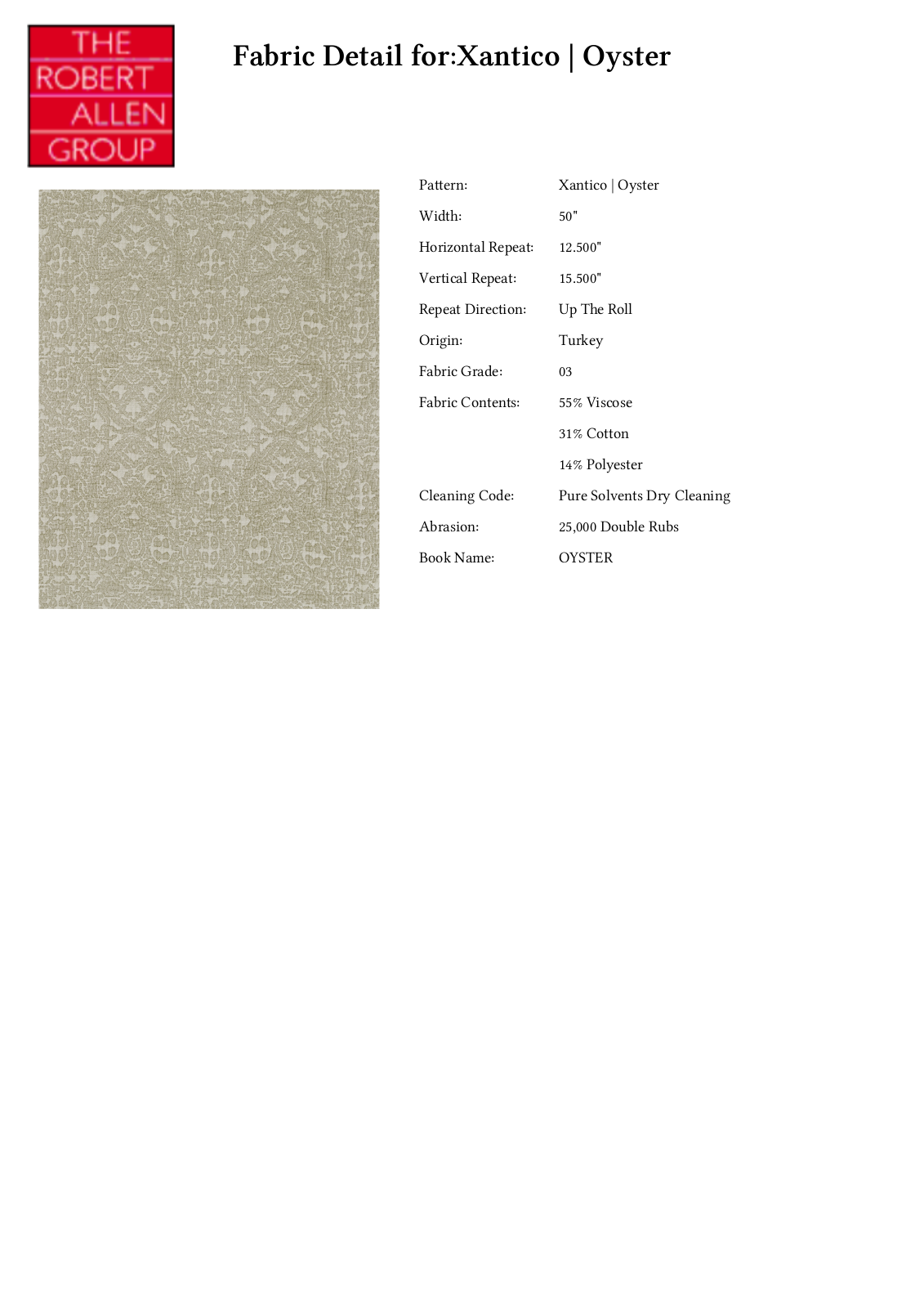 Robert Allen RALF1234 Specifications - ManualMachine.com