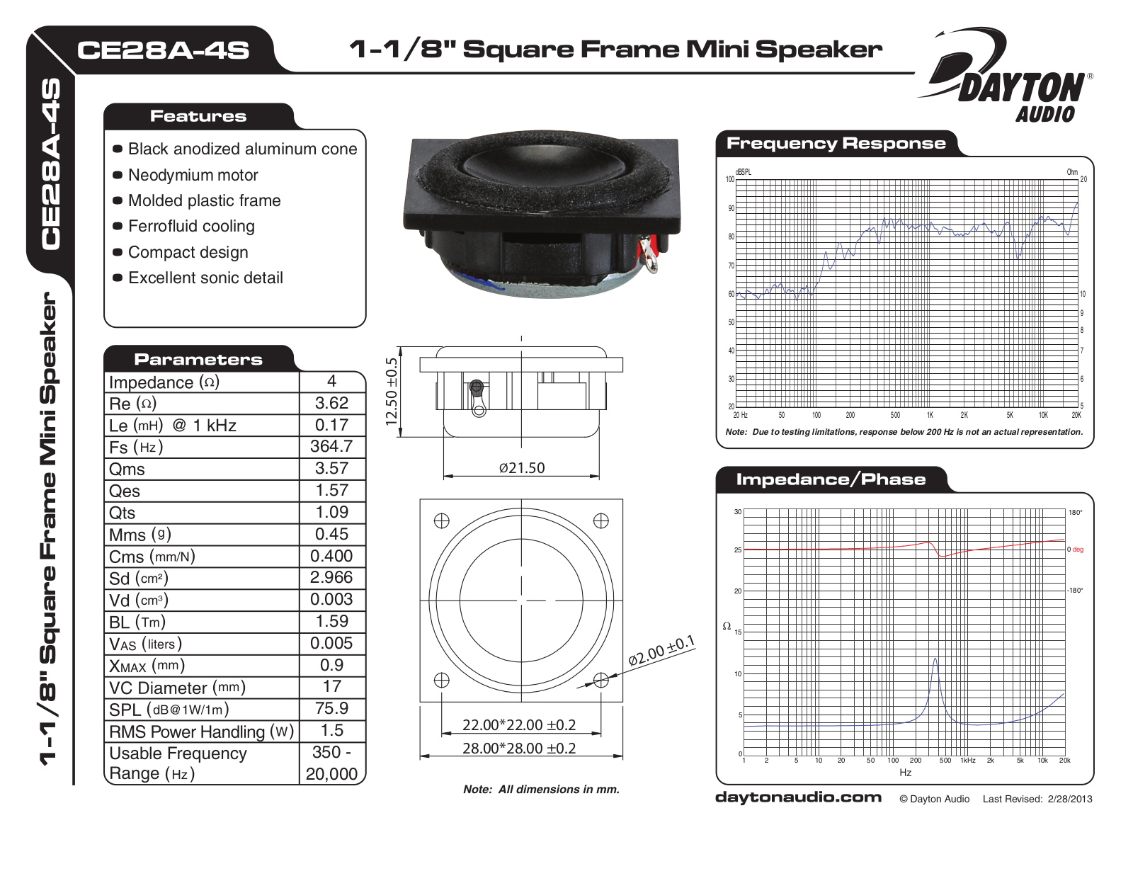 Dayton CE28A-4S 1-1 User Manual