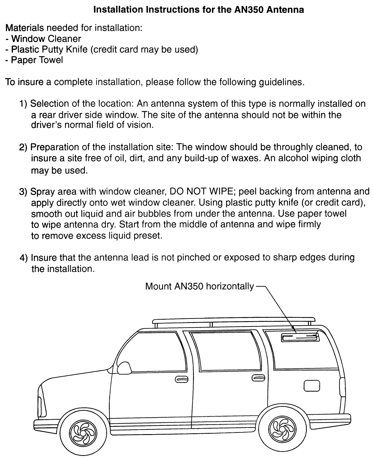 Audiovox AN350 User Manual