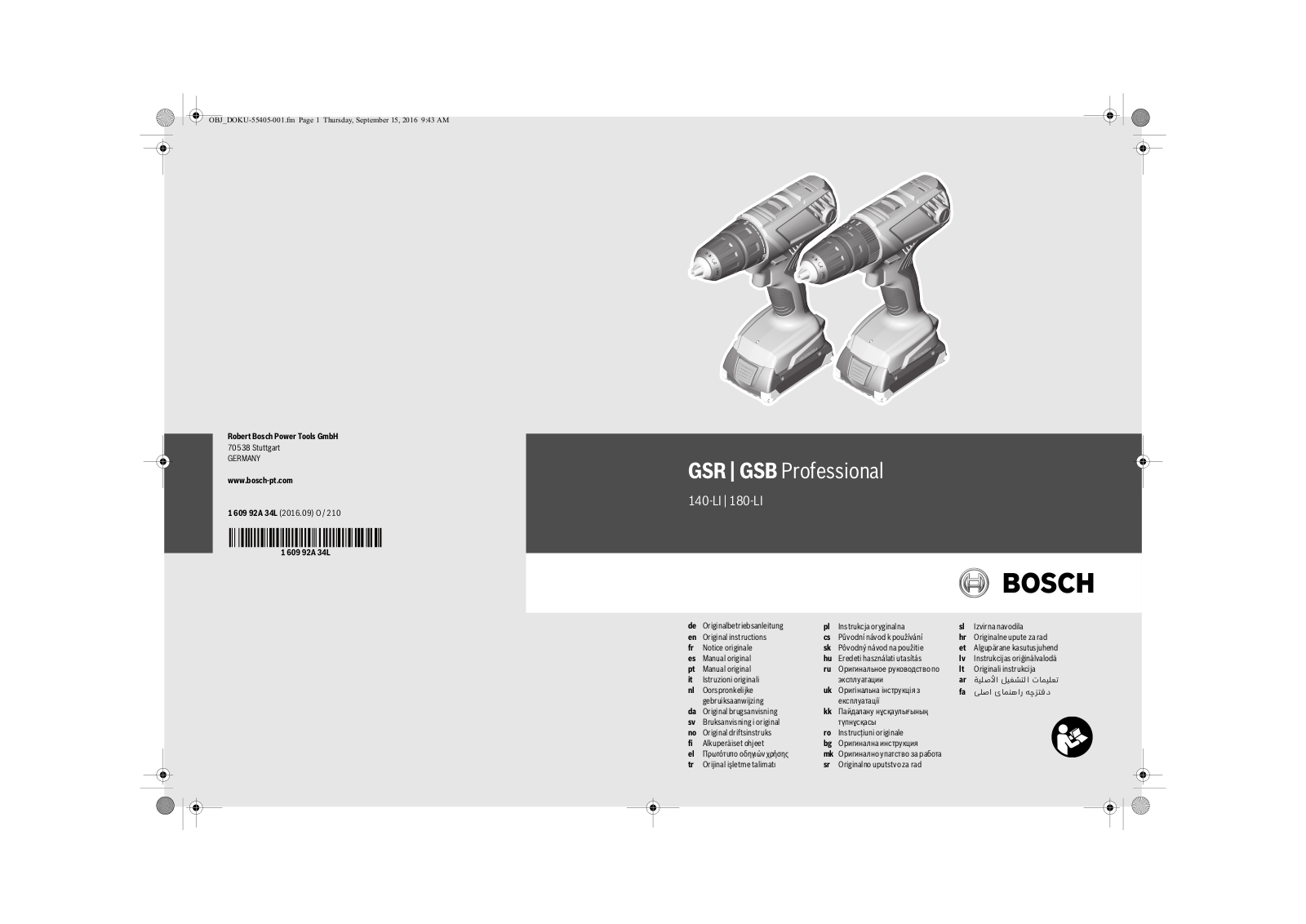 Bosch GSR 180-LI User Manual