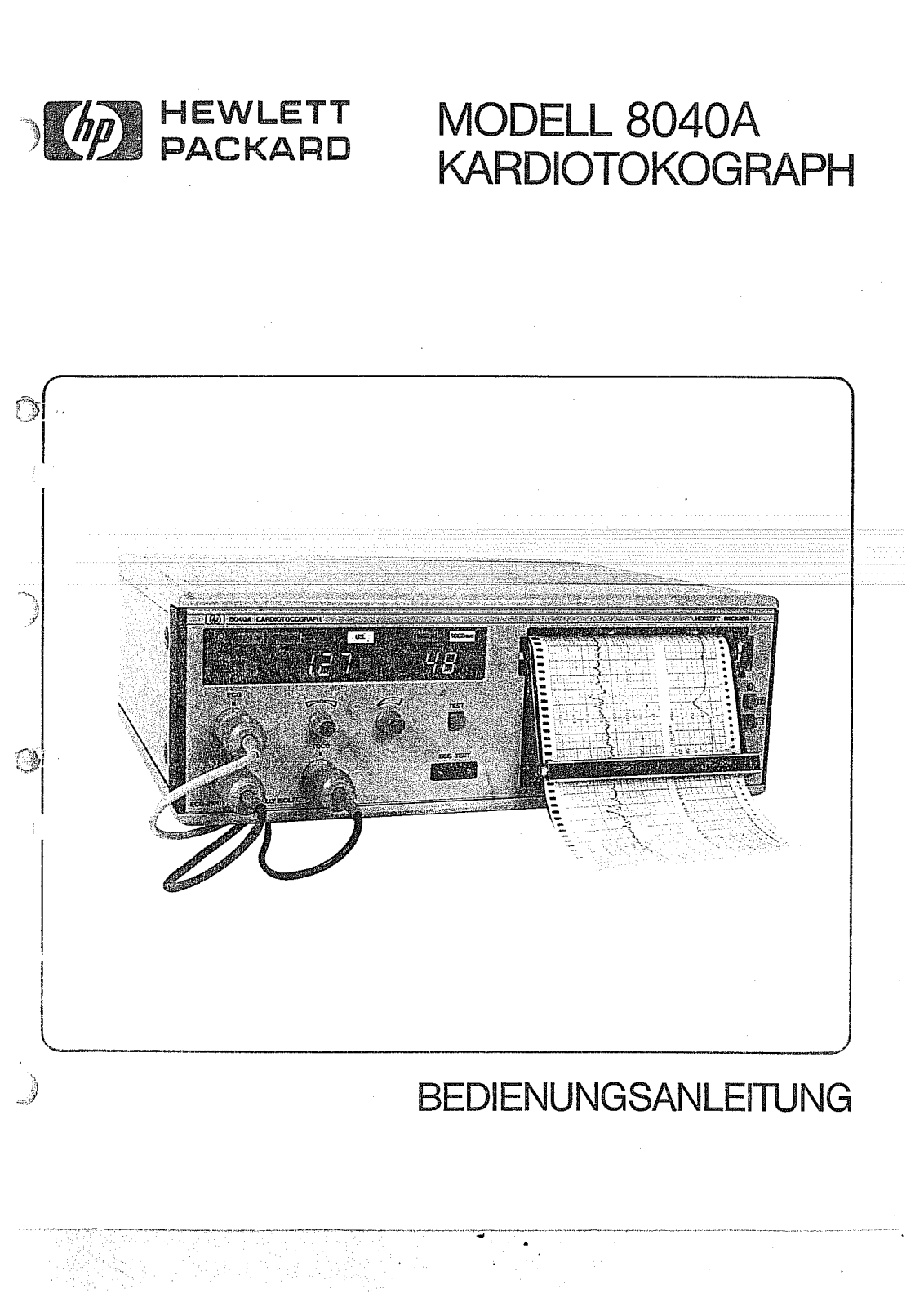 HP 8040A Bedienungsanleitung