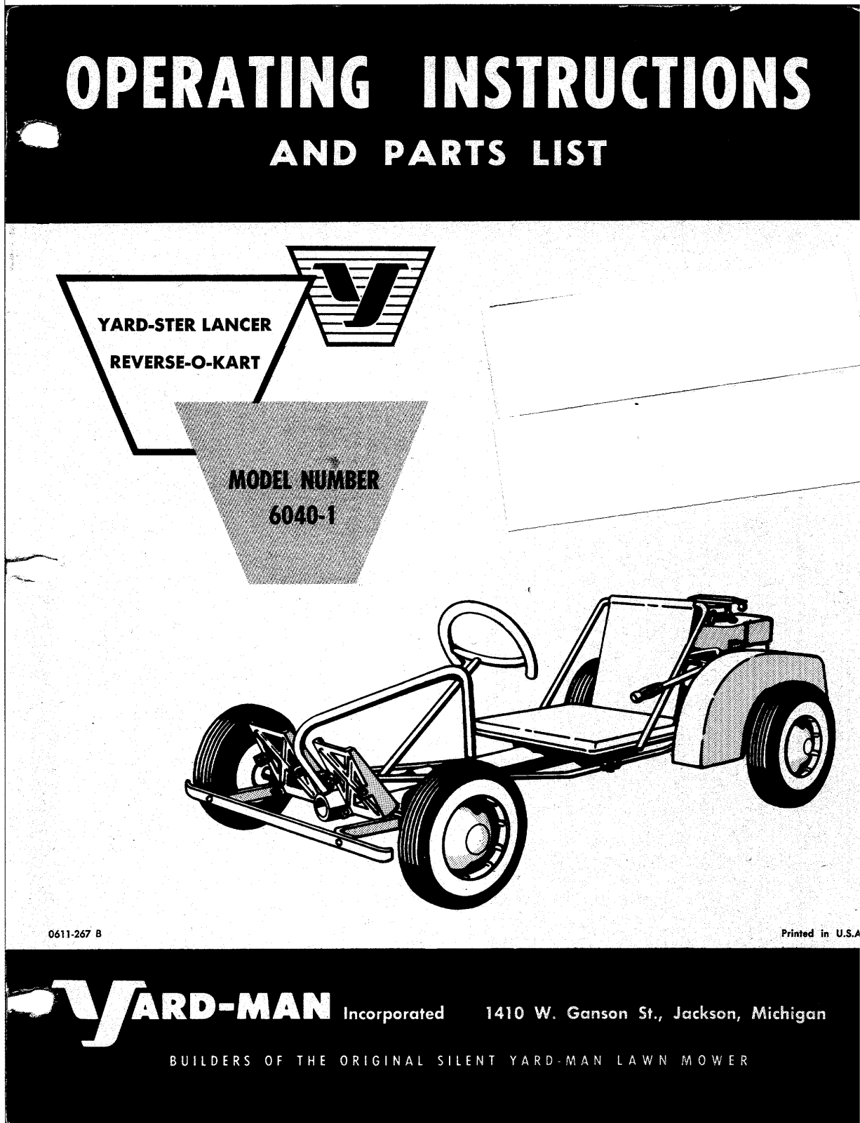 yard-man 6040-1 operators Manual