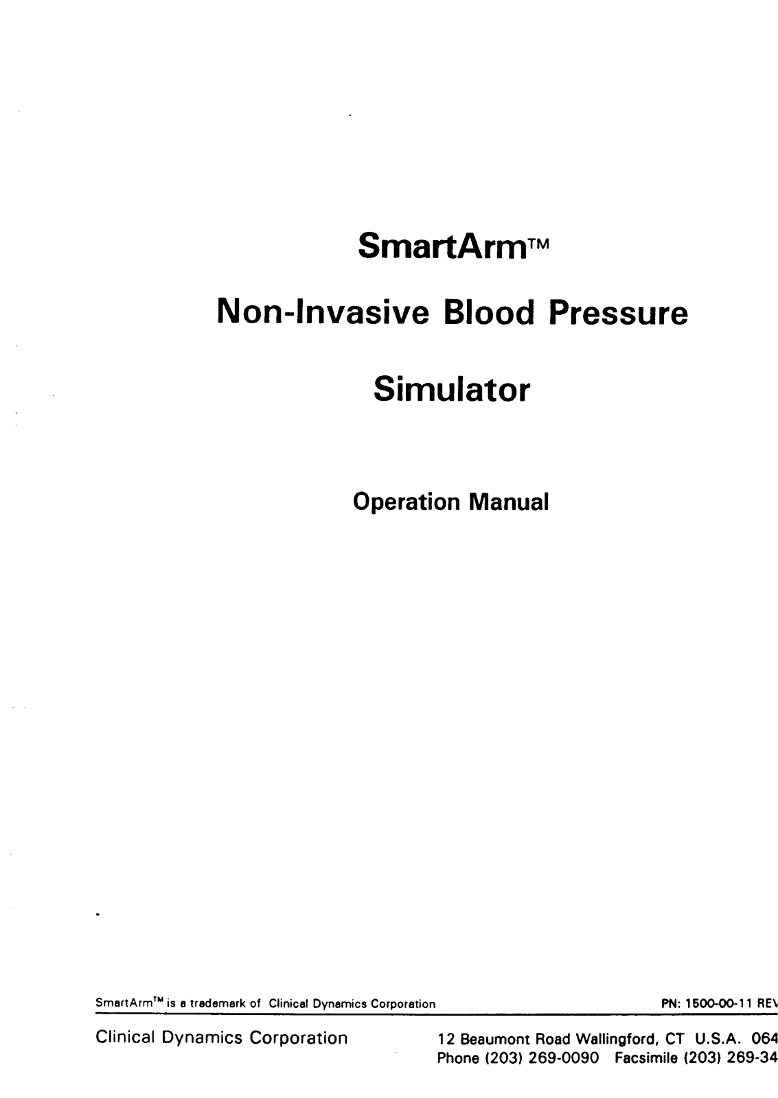 SmartArm Non-Invasive User Manual