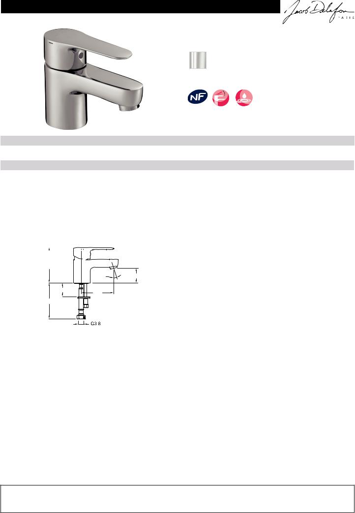 Jacob Delafon JULY E16027-4ND-CP Datasheet