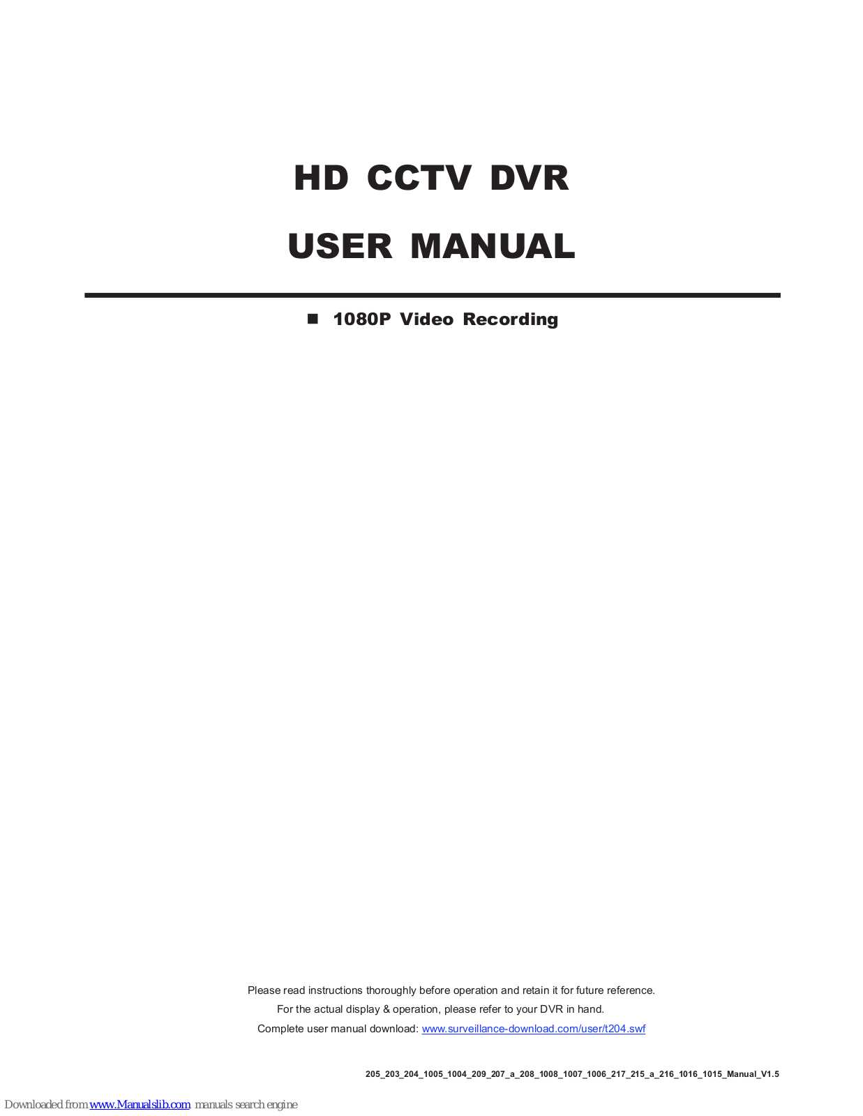 Avtech DG10 User Manual