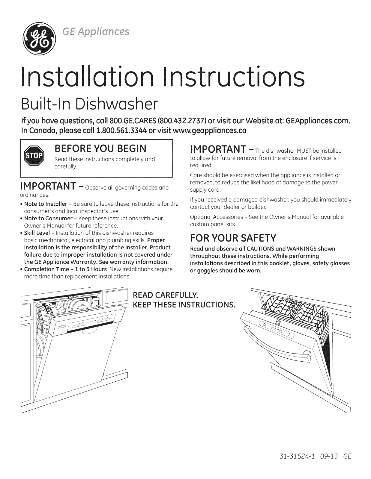 GE CDT765SSF0SS, CDT765SSF1SS, DDT575SGF0BB, DDT575SGF0WW, DDT575SGF2BB Installation Guide - ManualMachine.com