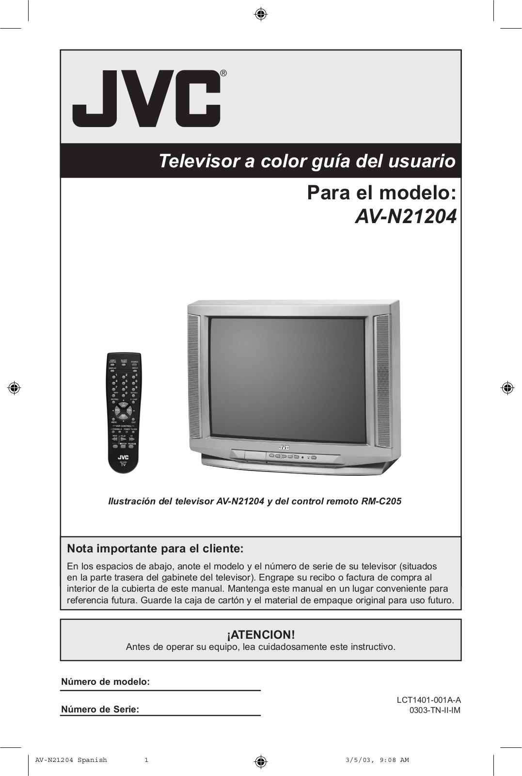 JVC AV-N21204/SA User Manual