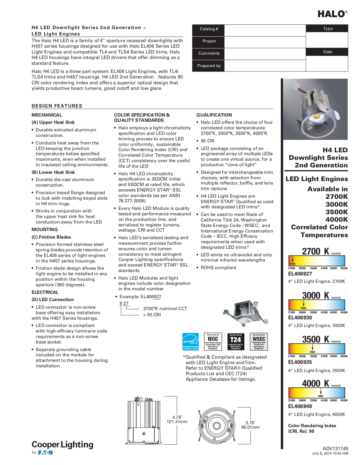 Halo CPK1309 Specifications - ManualMachine.com