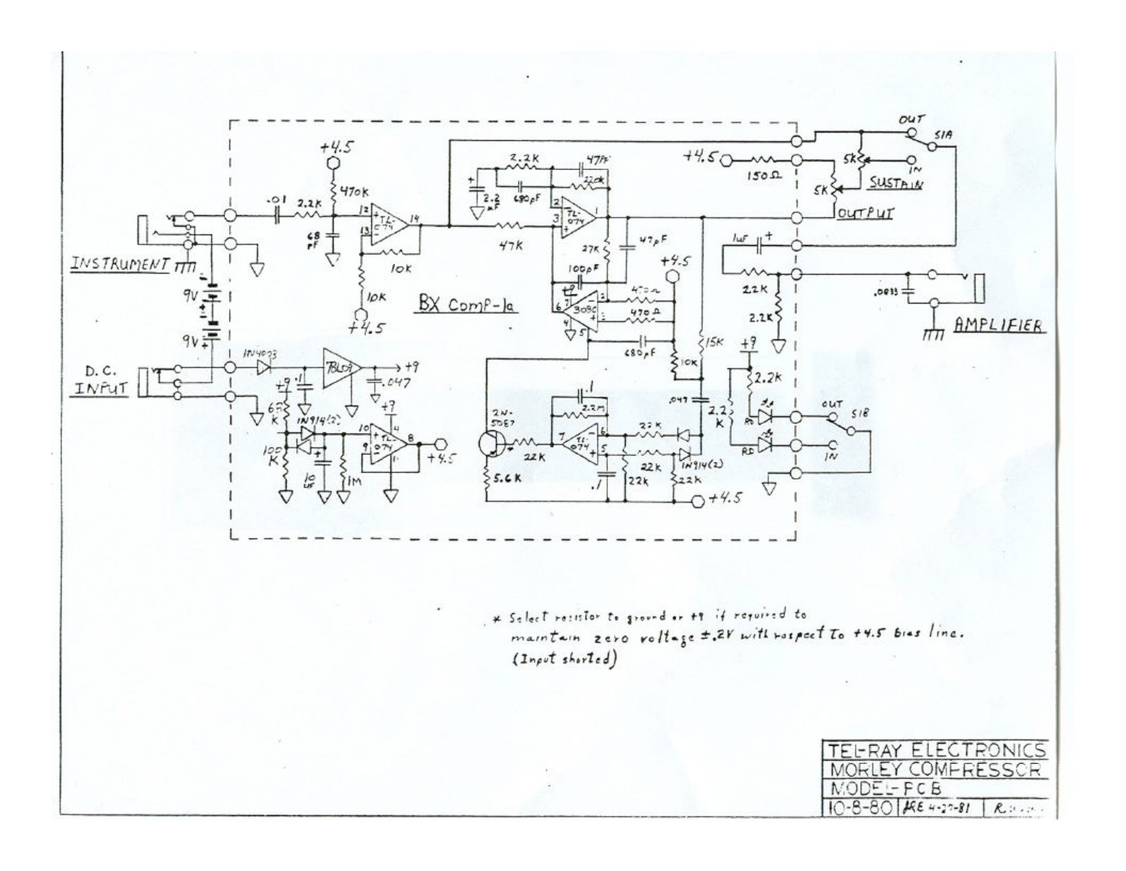 Morley Pedals PCBES User Manual