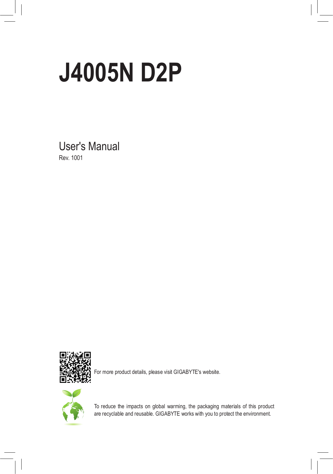 Gigabyte J4005N D2P Service Manual