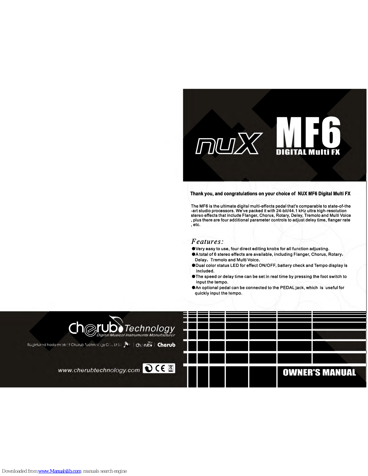 nux MF6 Owner's Manual