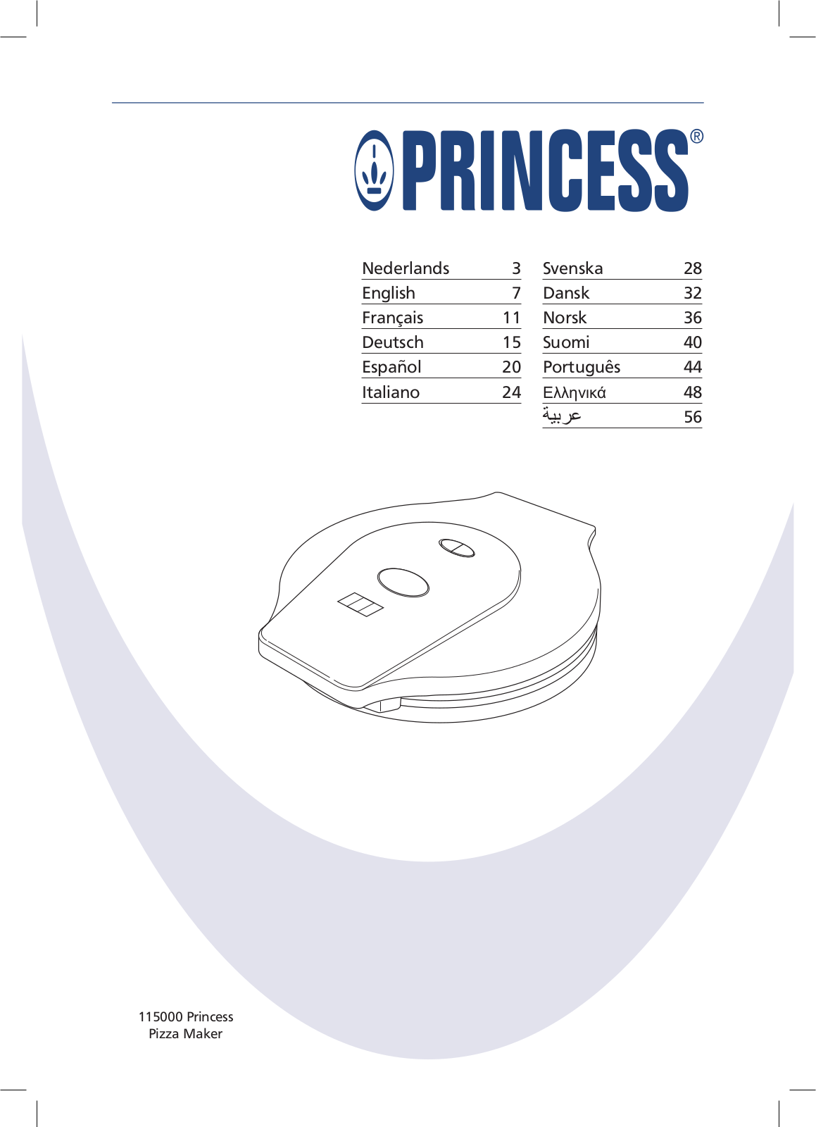 Princess 115000 operation manual