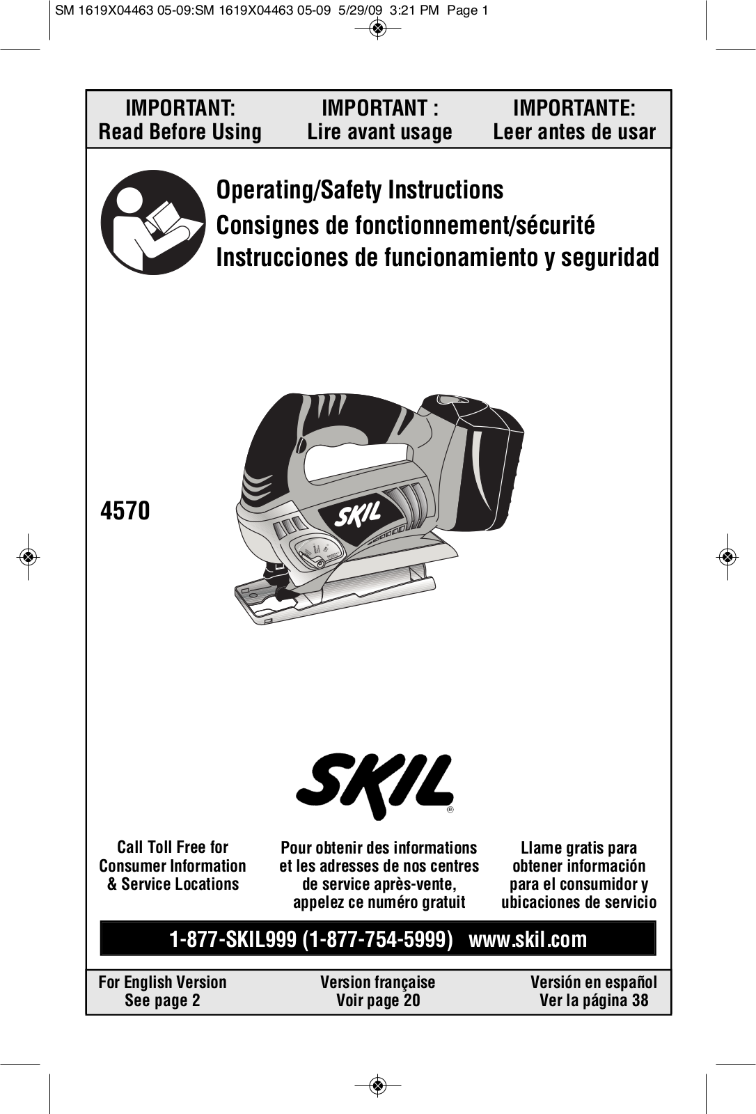 Skil 4570 User Manual