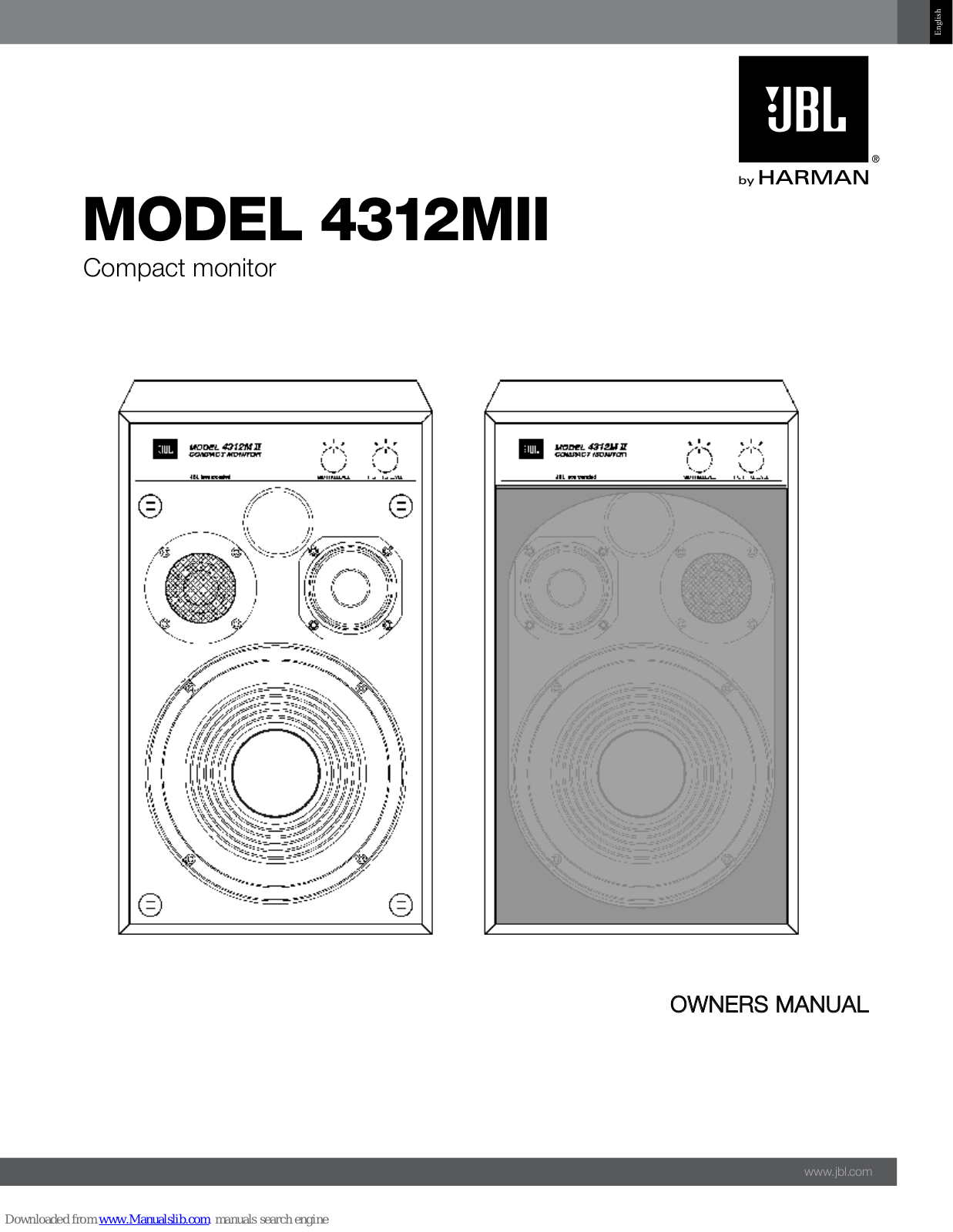 JBL 4312MII Owner's Manual