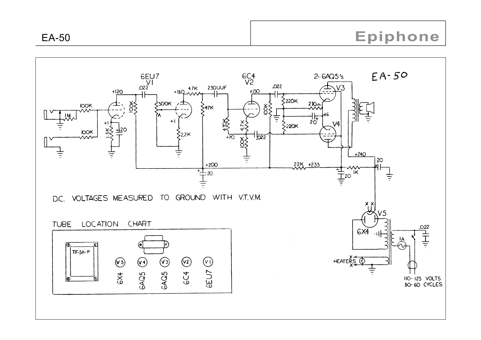 Gibson ea50 schematic