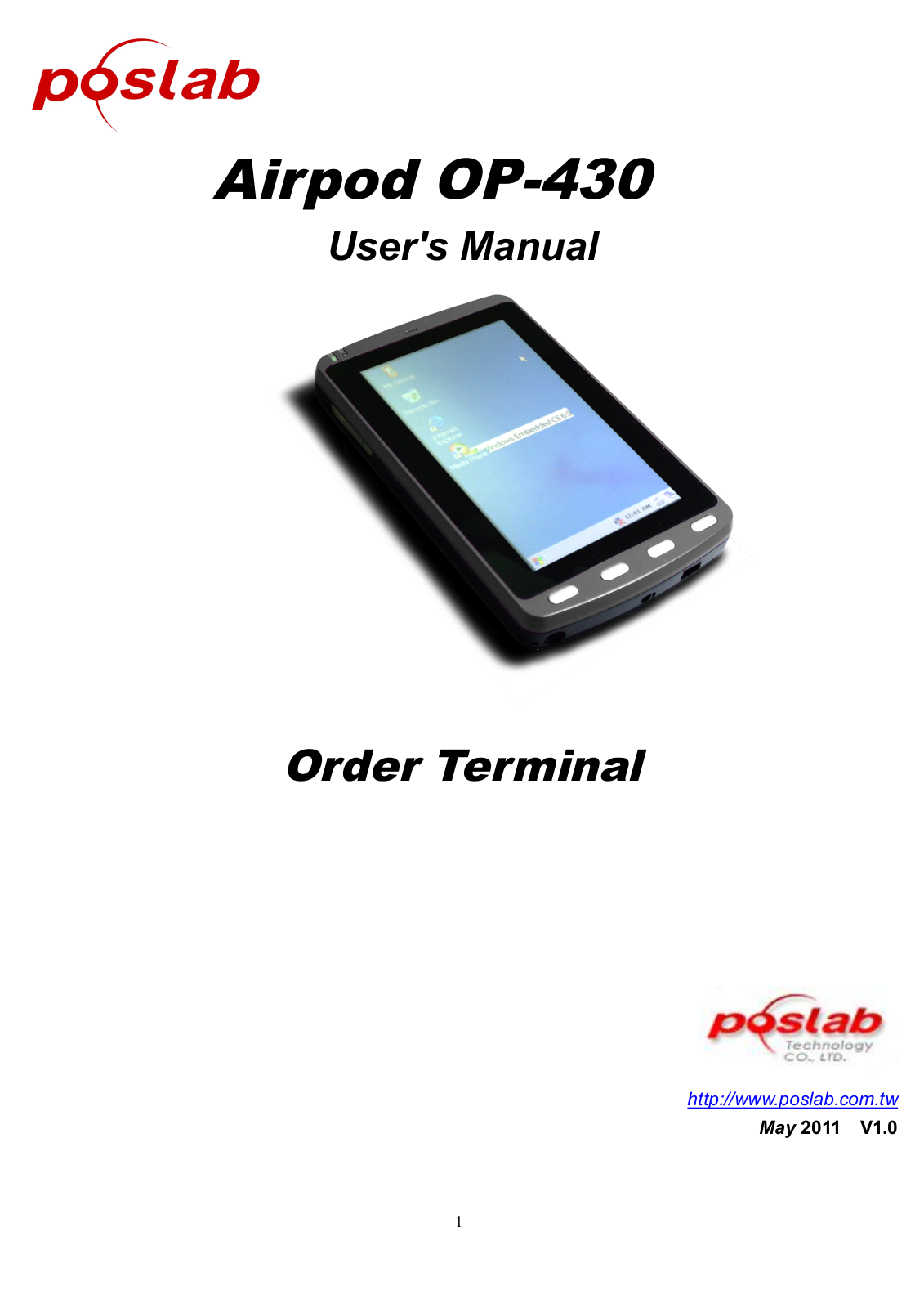 Poslab Technology OP430 Users Manual