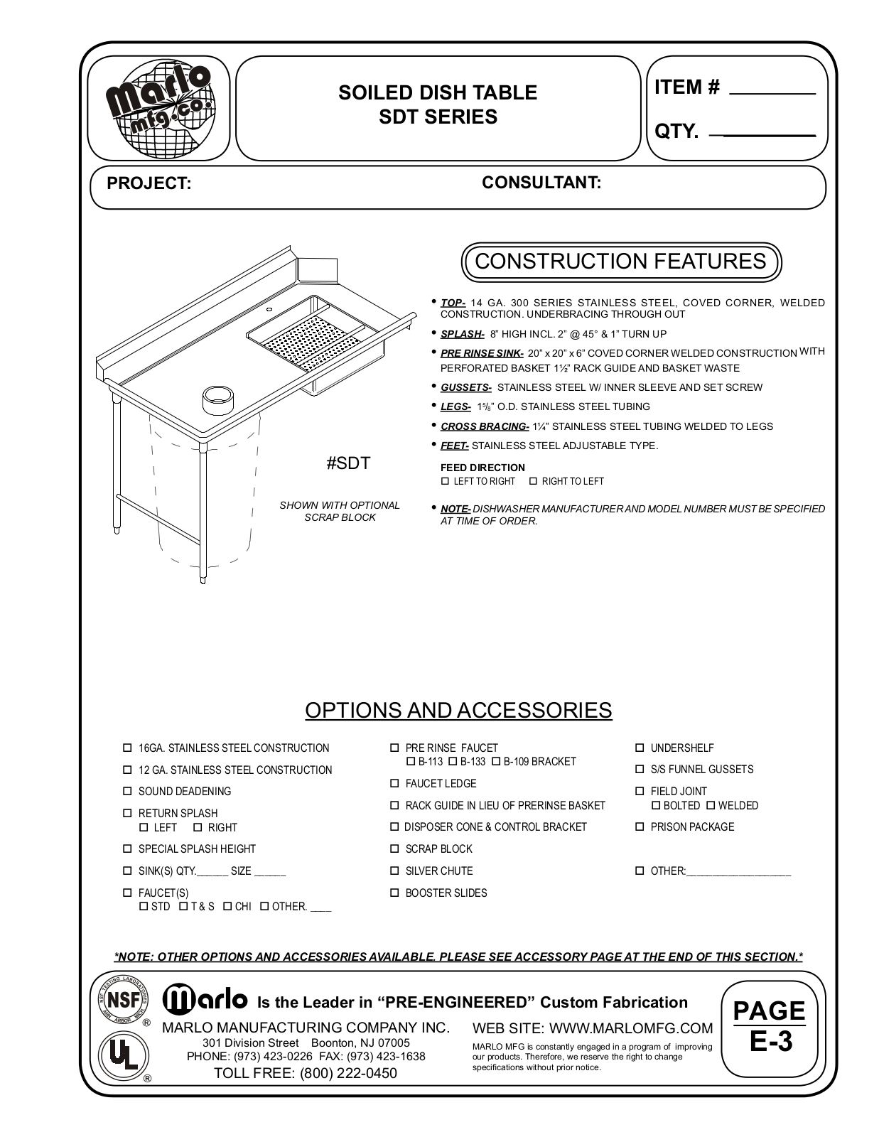 Marlo 4SDT12030R User Manual