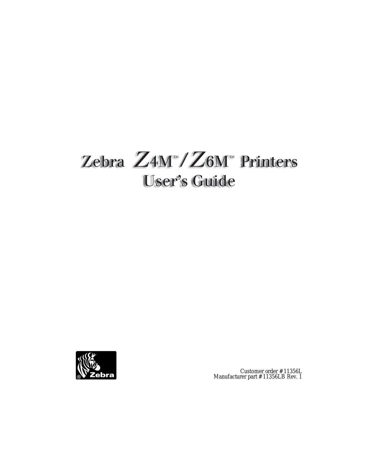 Zebra z6m User Guide