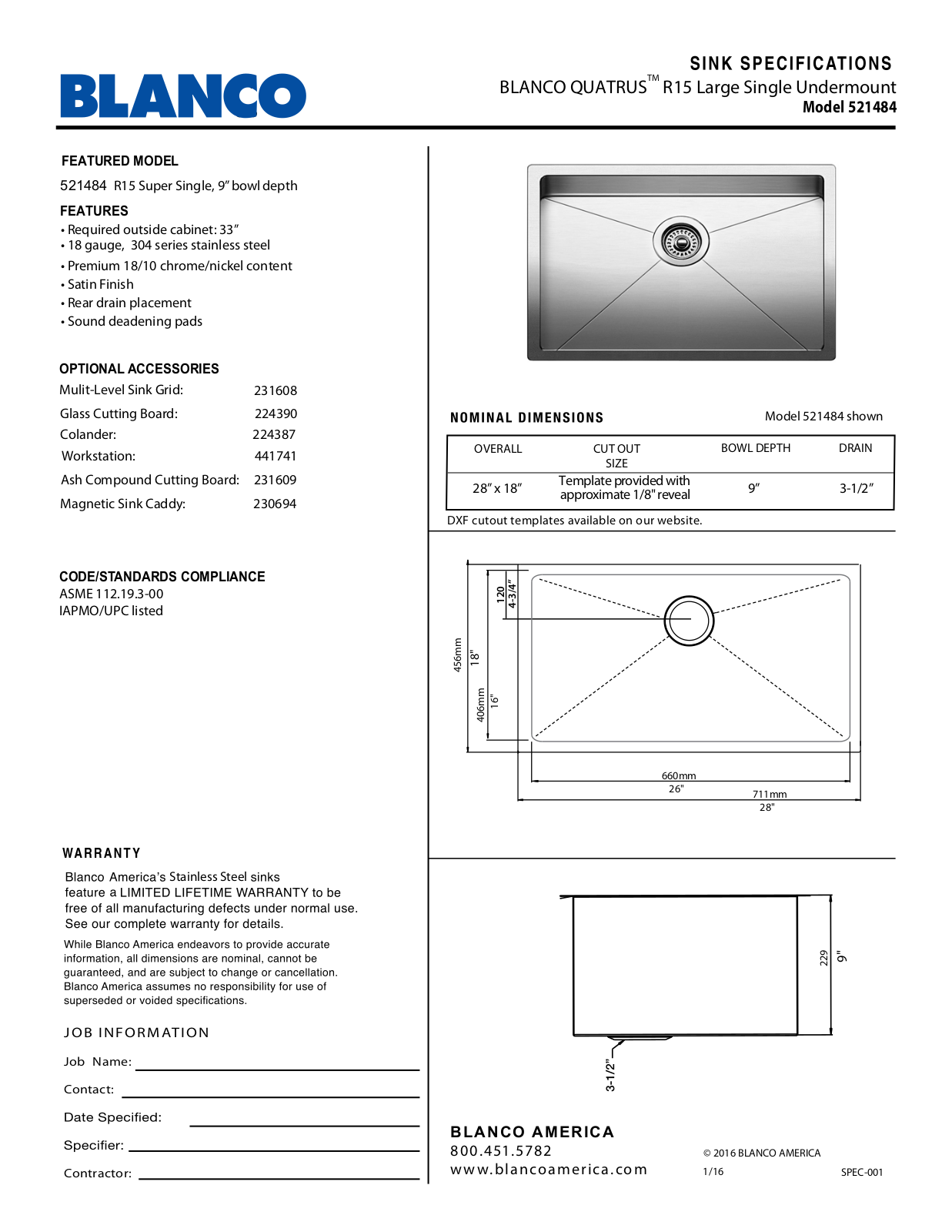Blanco 521484 User Manual - ManualMachine.com