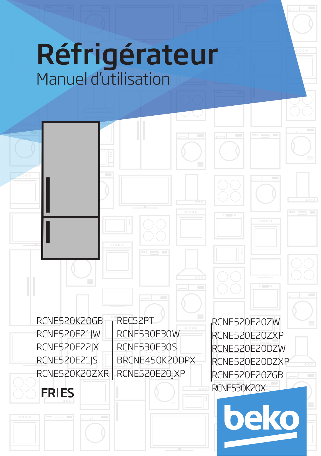 Beko RCNE520K20GB, RCNE520E21JW, RCNE520E22JX, RCNE520E21JS, RCNE520K20ZXR User manual