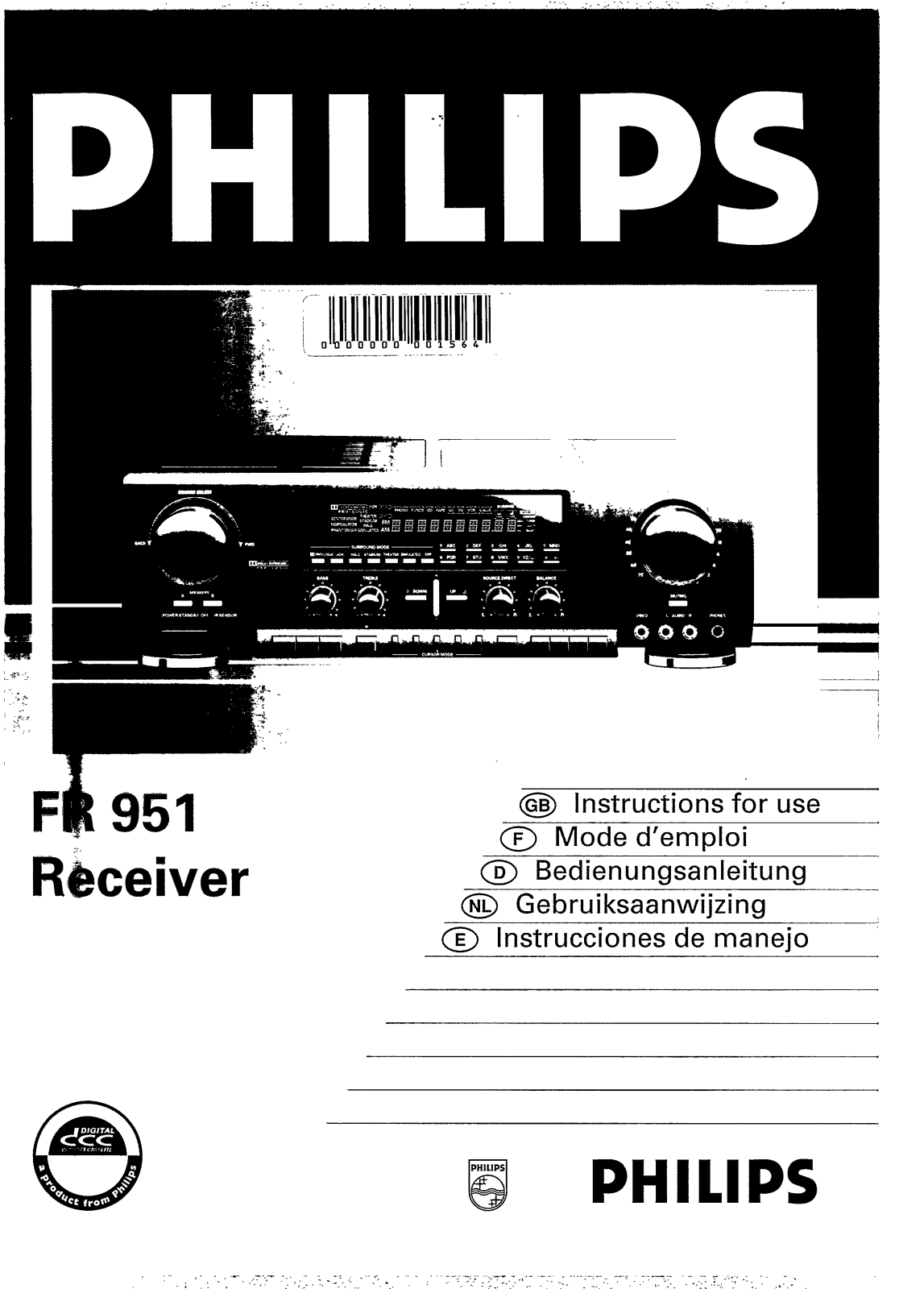 Philips FR951, FR951/00S User Manual