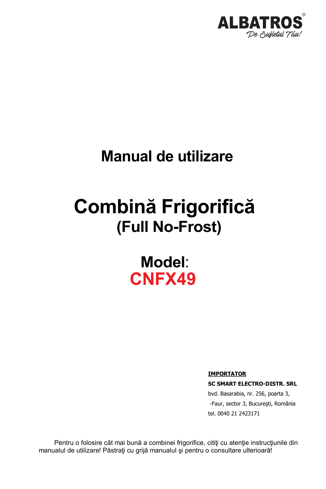 Albatros CNFX49 User guide - ManualMachine.com