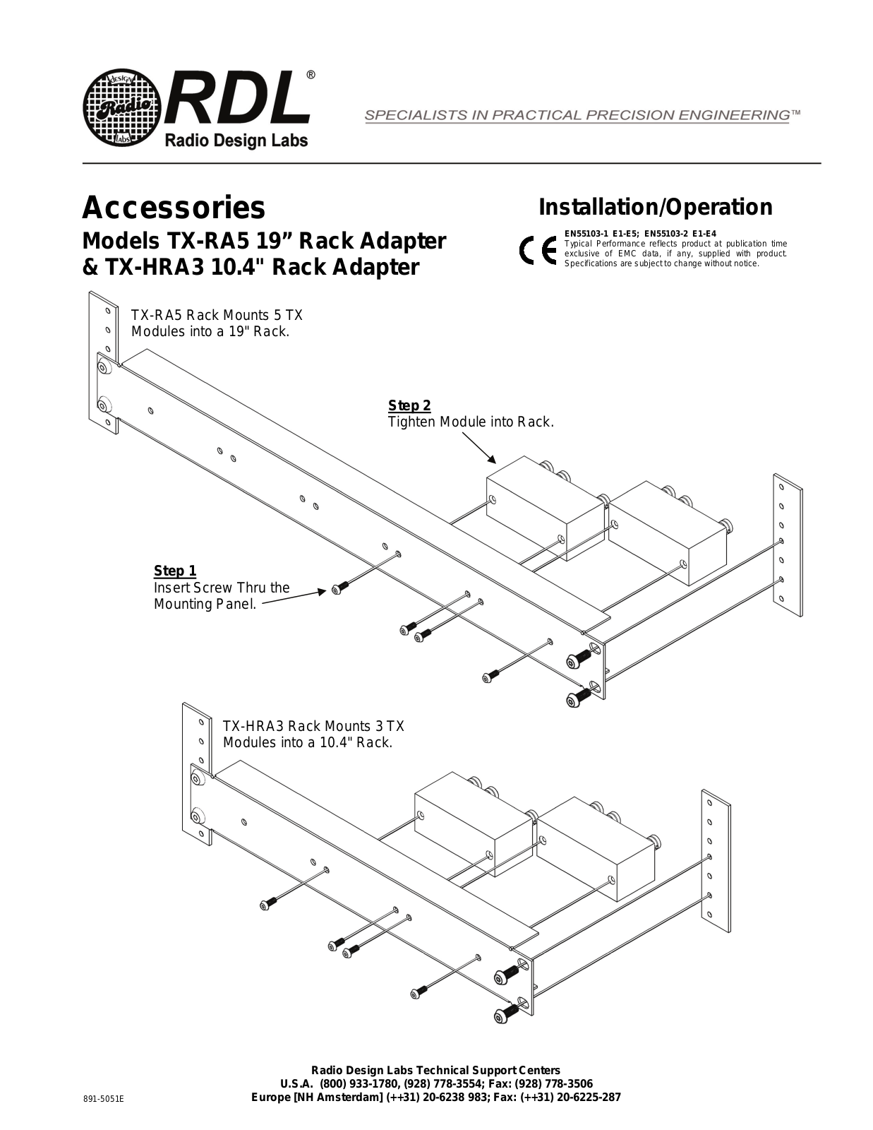 RDL TX-HRA3 Datasheet