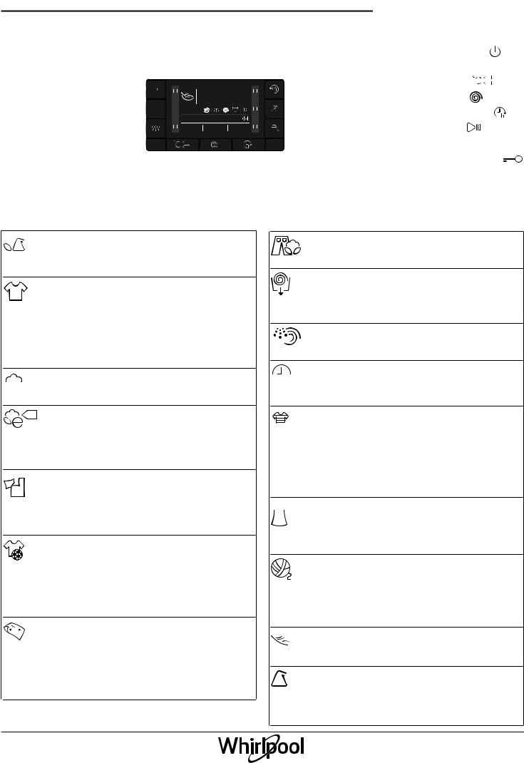 WHIRLPOOL FWSD61053W EU Use & Care