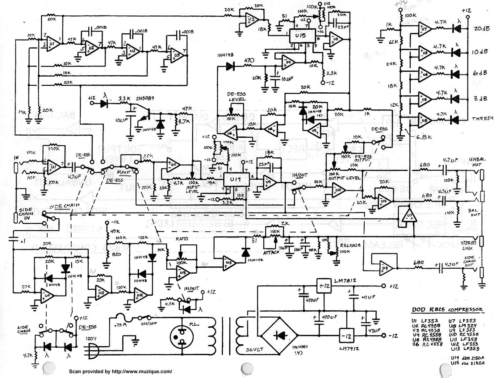 Dod 825 schematic